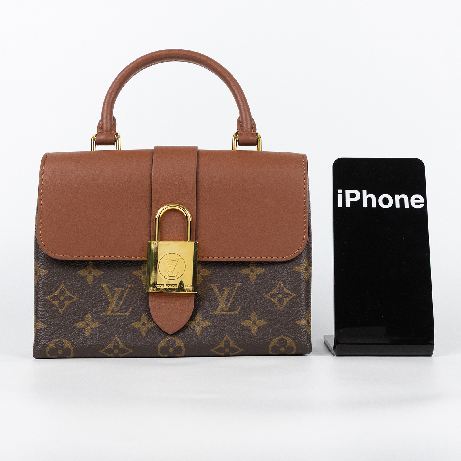 路易威登 LOUIS VUITTON Locky BB 手提包 焦糖色 M44654 原花LOCKY BB 防塵袋/原廠盒子/背帶