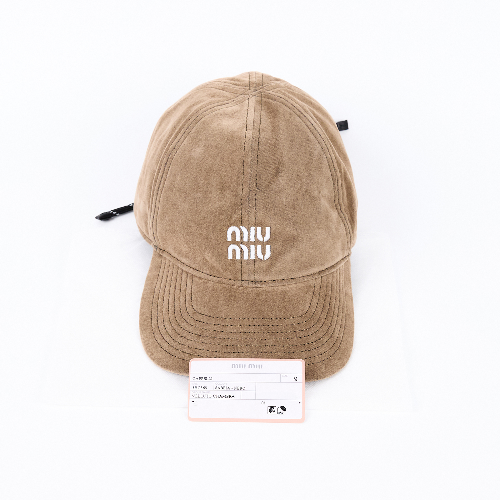 繆繆 MIU MIU Miu Miu 牛仔棒球帽 Denim Baseball Cap 5HC369_2CR1_M 軟木色棒球帽 無附屬品