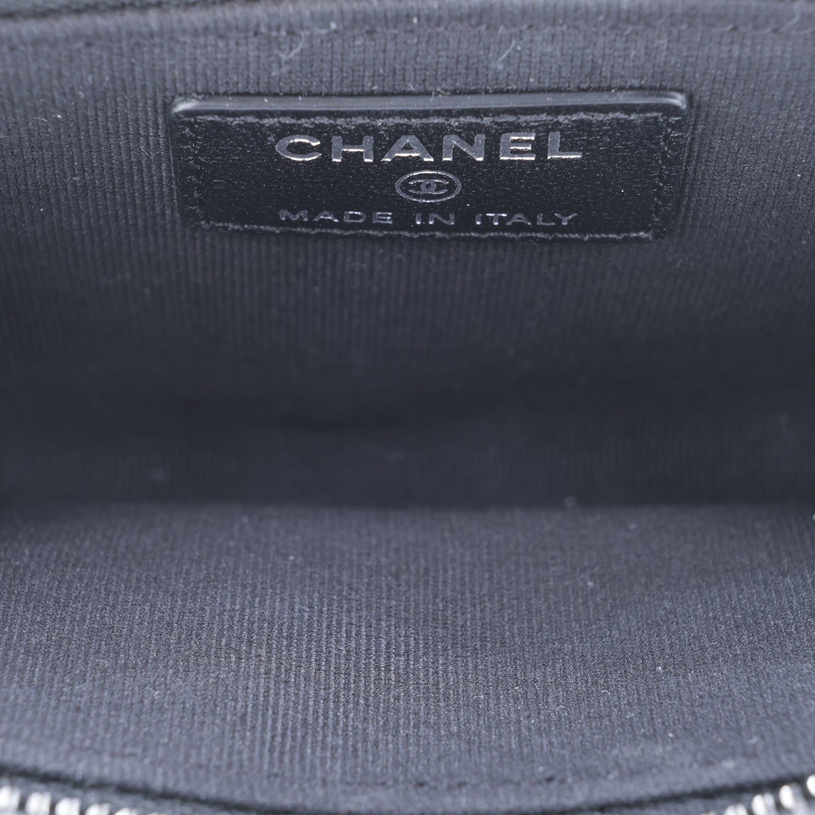 香奈兒 CHANEL CC logo 菱格紋 拉鍊 卡夾 零錢包 AP3179 晶片款 SO BLACK  L拉鍊零錢包 原廠盒子/防塵袋