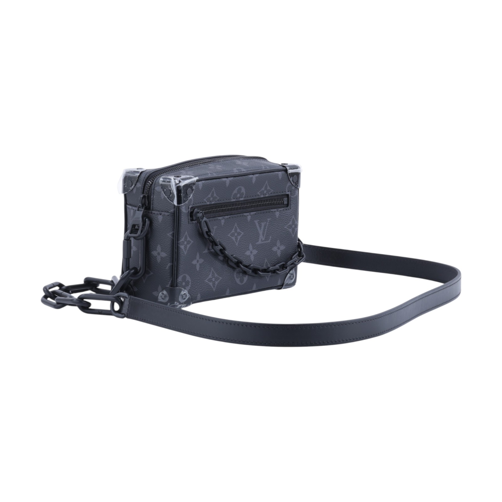 路易威登 LOUIS VUITTON Mini Soft Trunk 迷你 隨身包 黑色 M44735 晶片款  原廠盒子/防塵袋