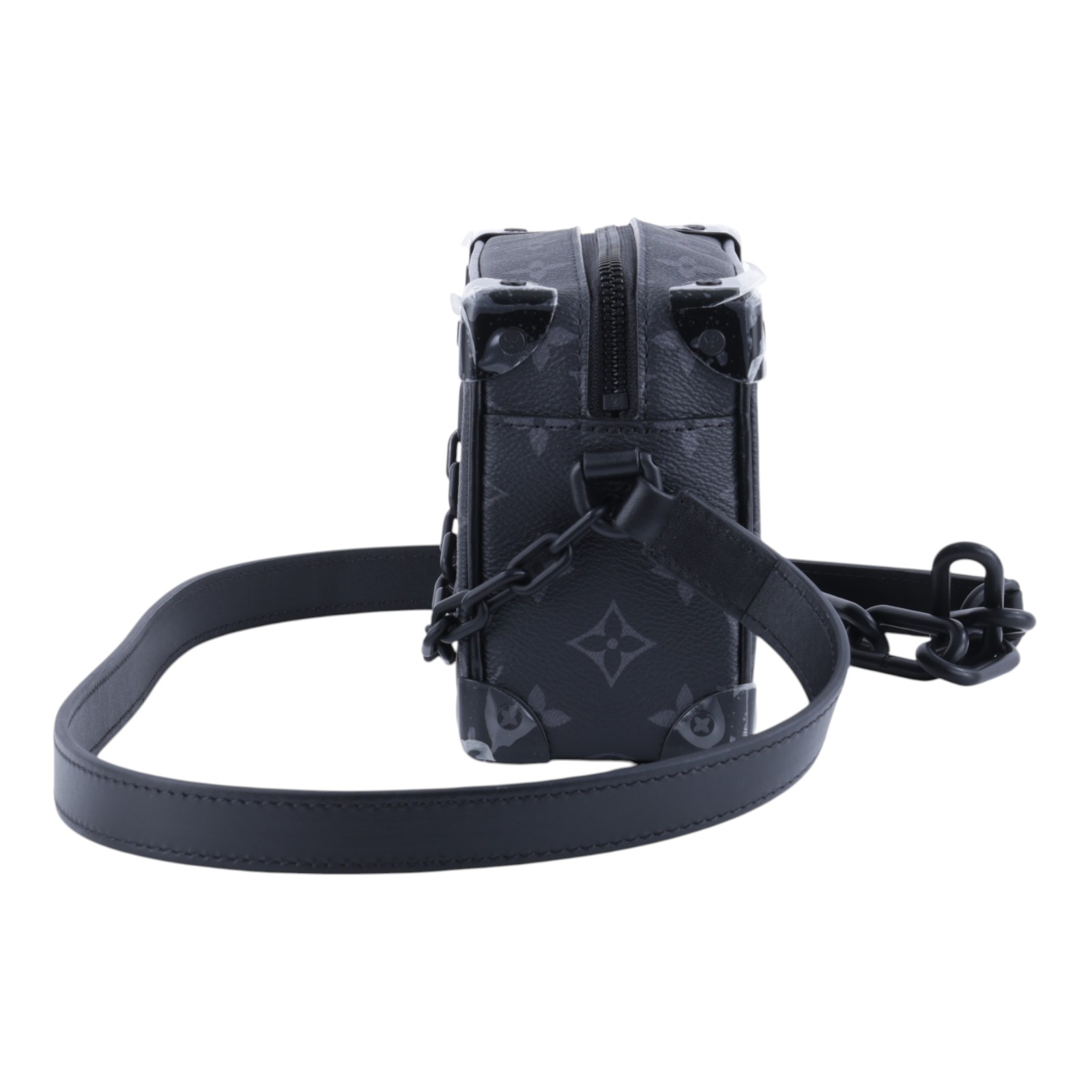 路易威登 LOUIS VUITTON Mini Soft Trunk 迷你 隨身包 黑色 M44735 晶片款  原廠盒子/防塵袋