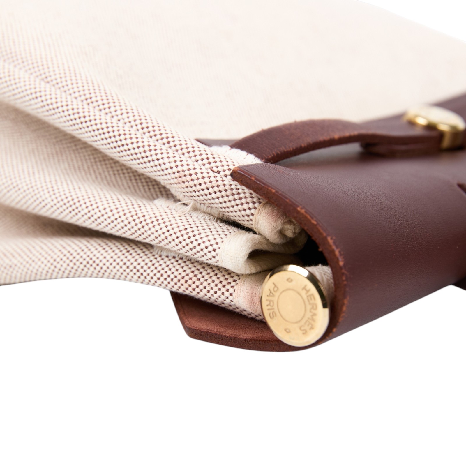 愛馬仕 Hermes Herbag Ado HERADO 口E刻 口E刻 米帆布咖邊HERBAG後背包 鎖組/替換包身