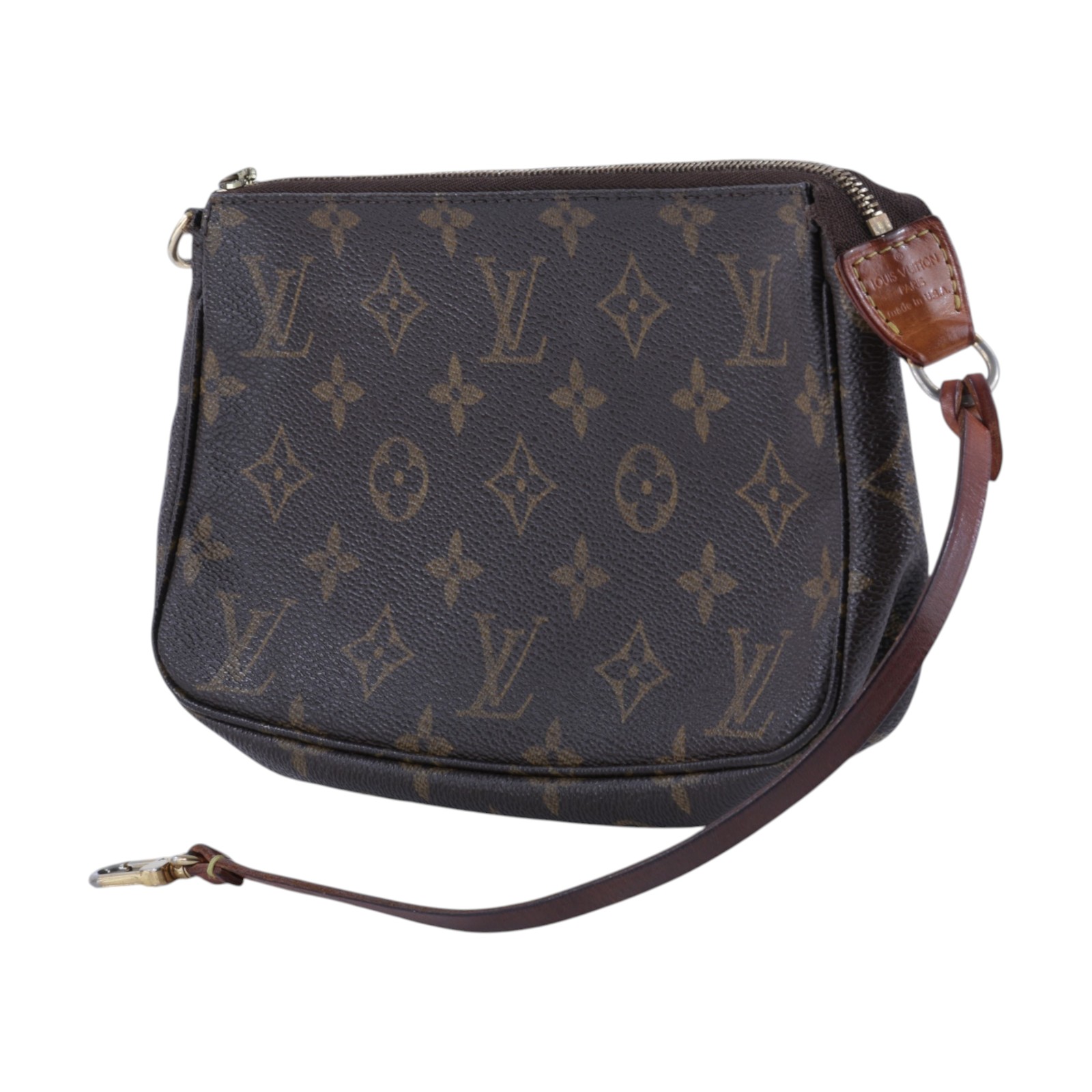 路易威登 LOUIS VUITTON Monogram 經典帆布 手提 麻將包 M40712 原花小肩背包 防塵袋