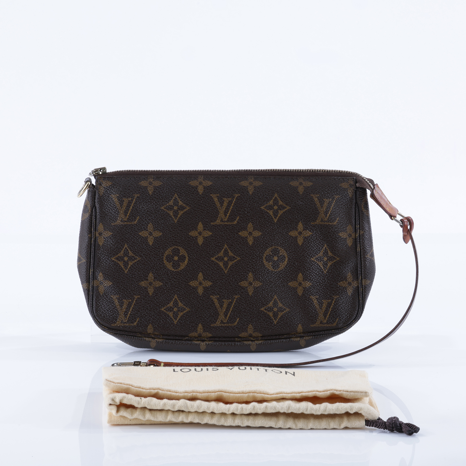 路易威登 LOUIS VUITTON Monogram 經典帆布 手提 麻將包 M40712 原花小肩背包 防塵袋
