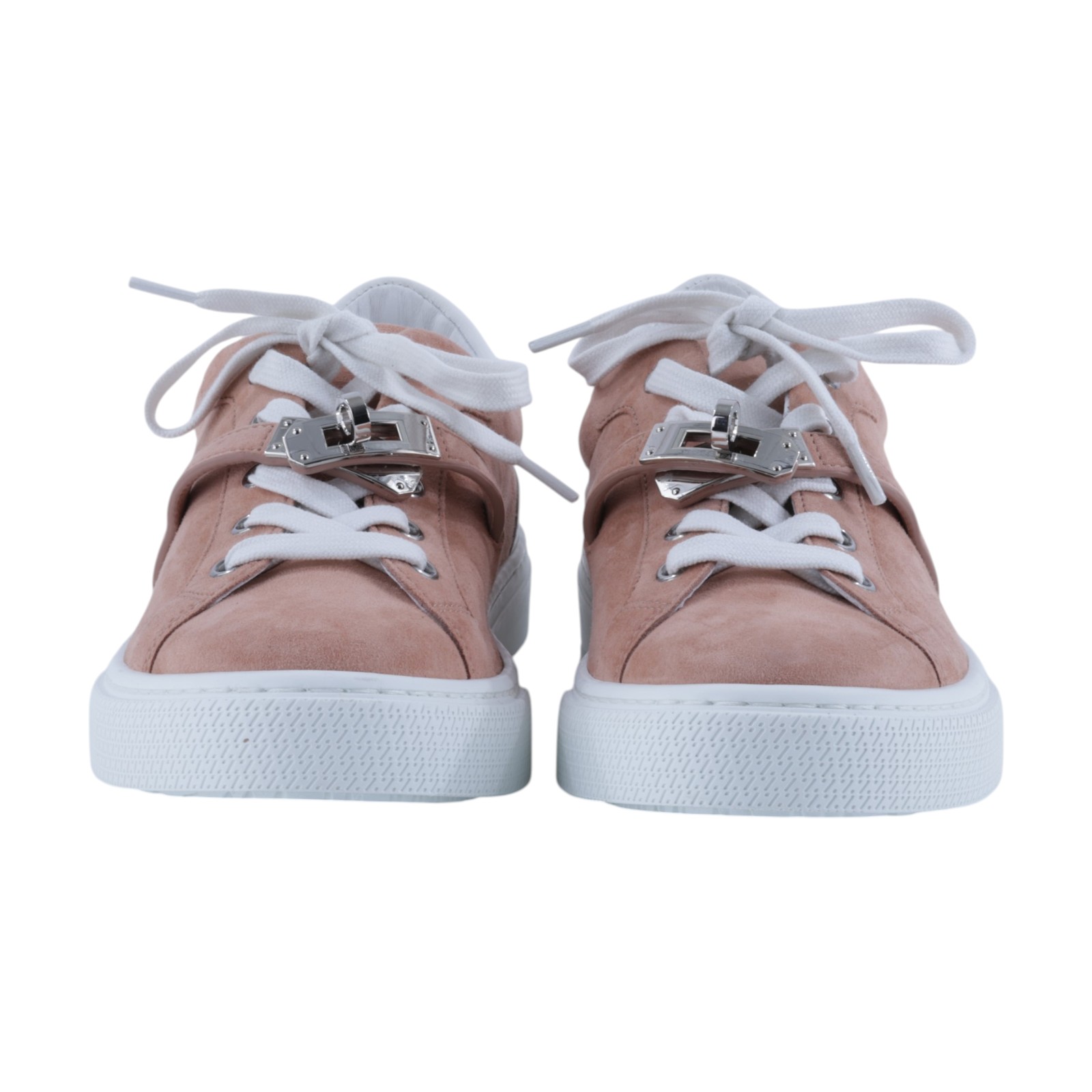 愛馬仕 Hermes Day 運動鞋 H242144Zv59370 /#37 裸粉色/白色麂皮Day Sneaker 無附屬品