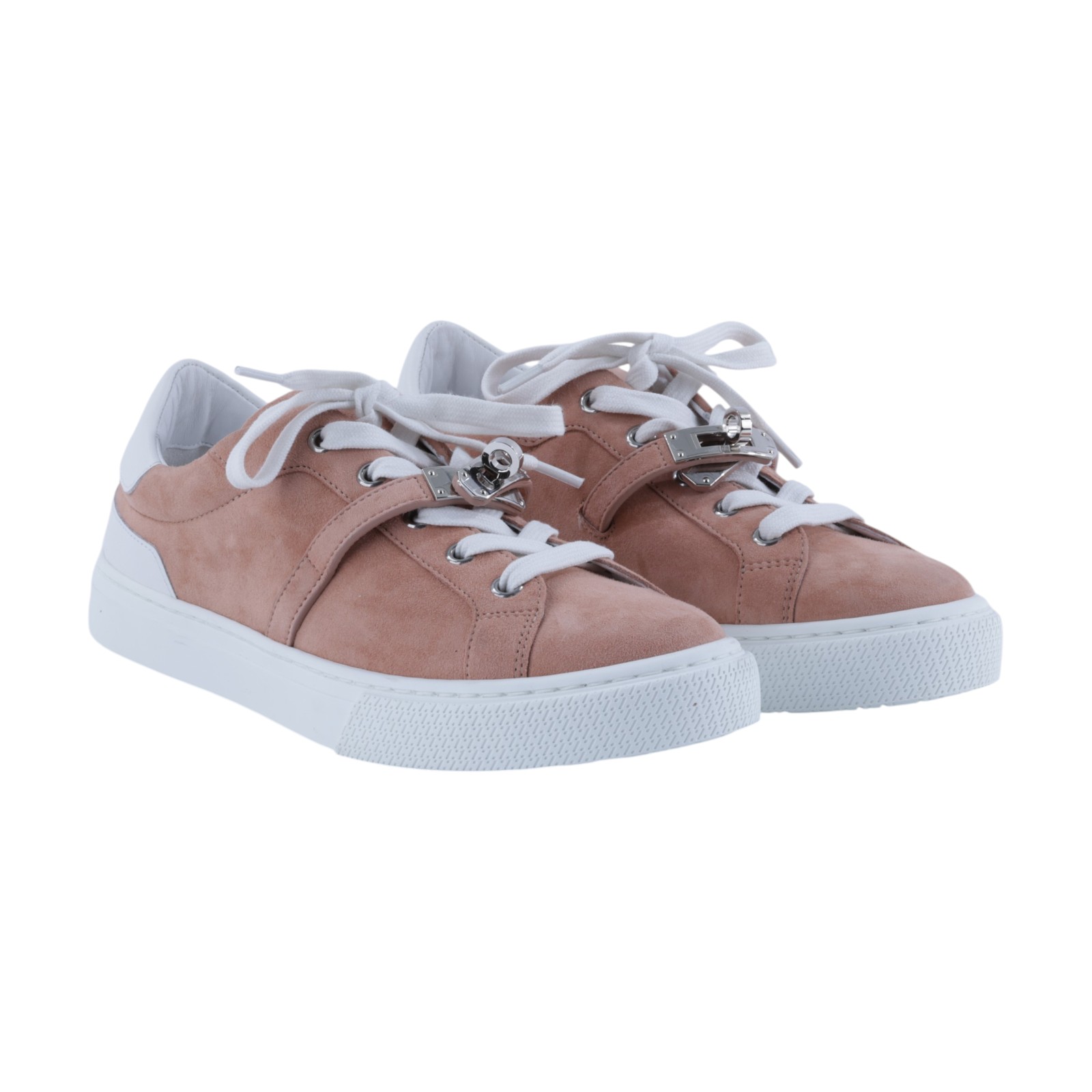 愛馬仕 Hermes Day 運動鞋 H242144Zv59370 /#37 裸粉色/白色麂皮Day Sneaker 無附屬品