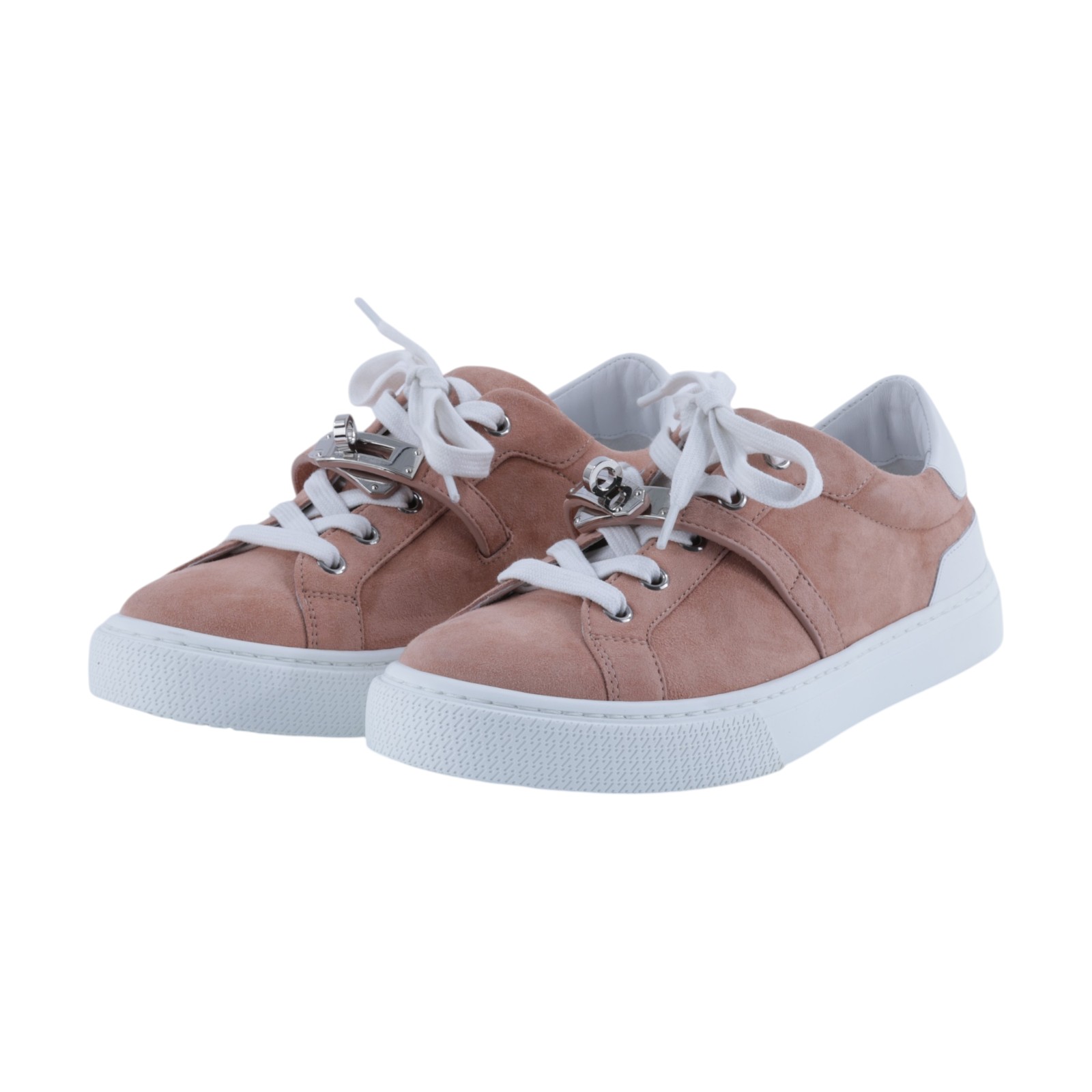 愛馬仕 Hermes Day 運動鞋 H242144Zv59370 /#37 裸粉色/白色麂皮Day Sneaker 無附屬品