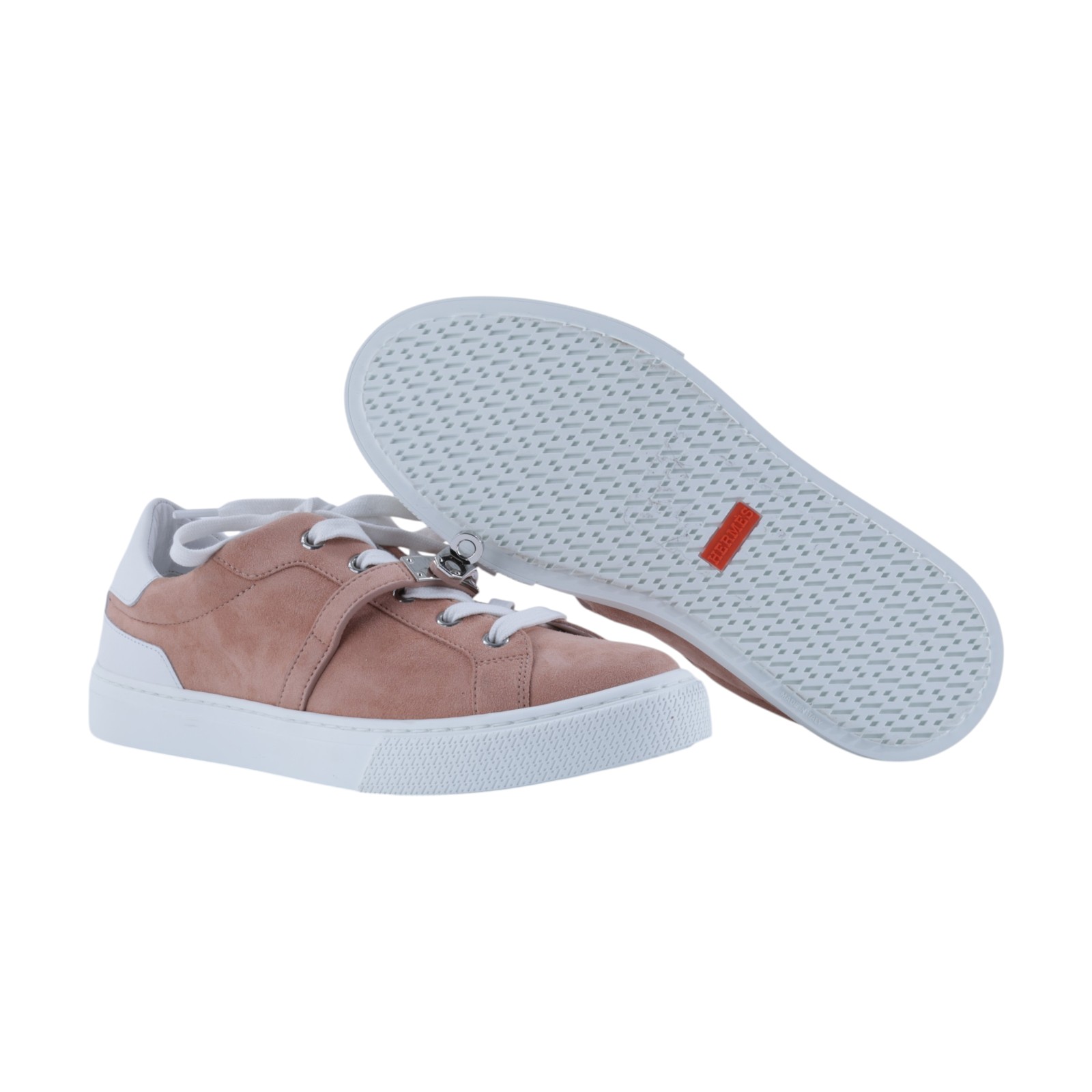 愛馬仕 Hermes Day 運動鞋 H242144Zv59370 /#37 裸粉色/白色麂皮Day Sneaker 無附屬品