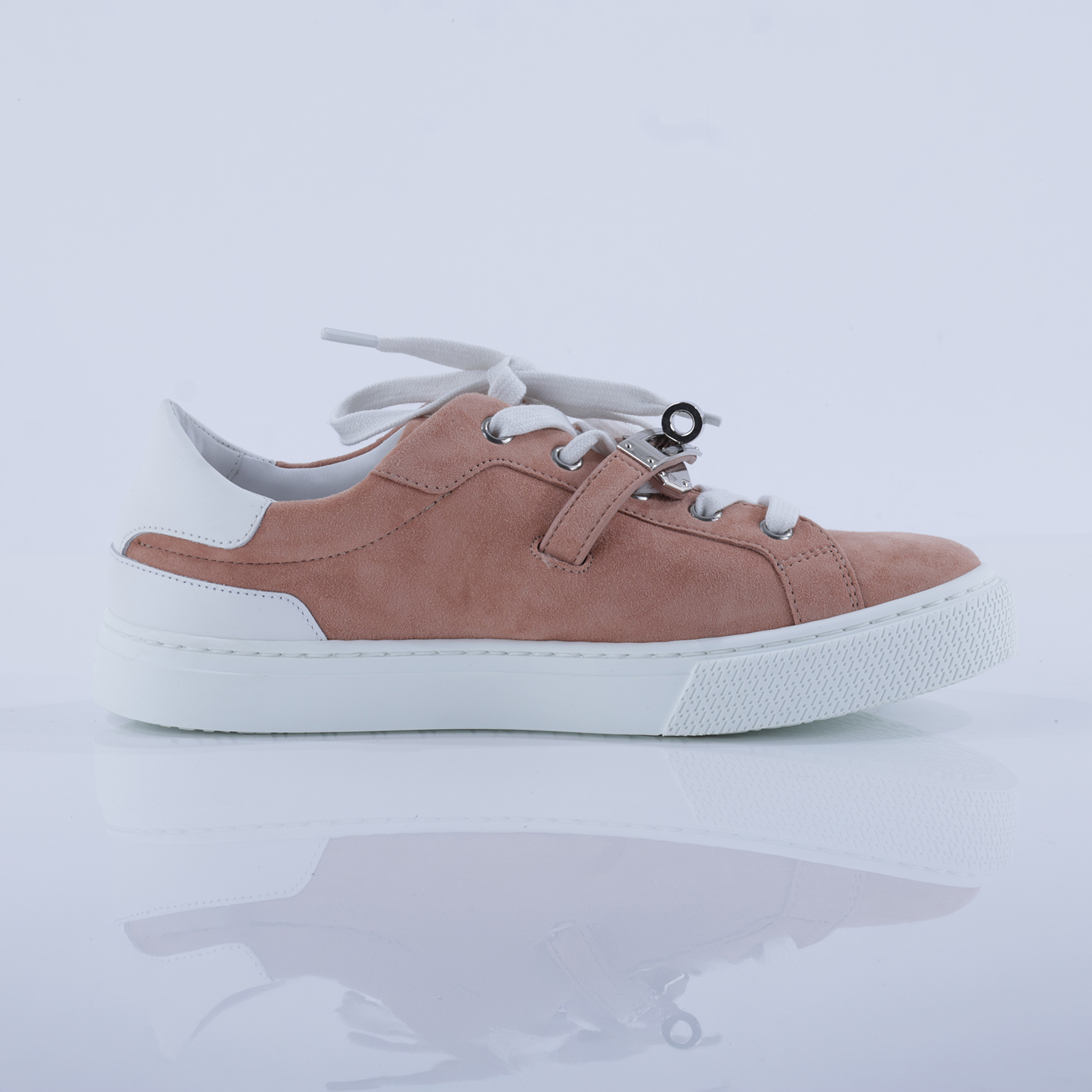 愛馬仕 Hermes Day 運動鞋 H242144Zv59370 /#37 裸粉色/白色麂皮Day Sneaker 無附屬品