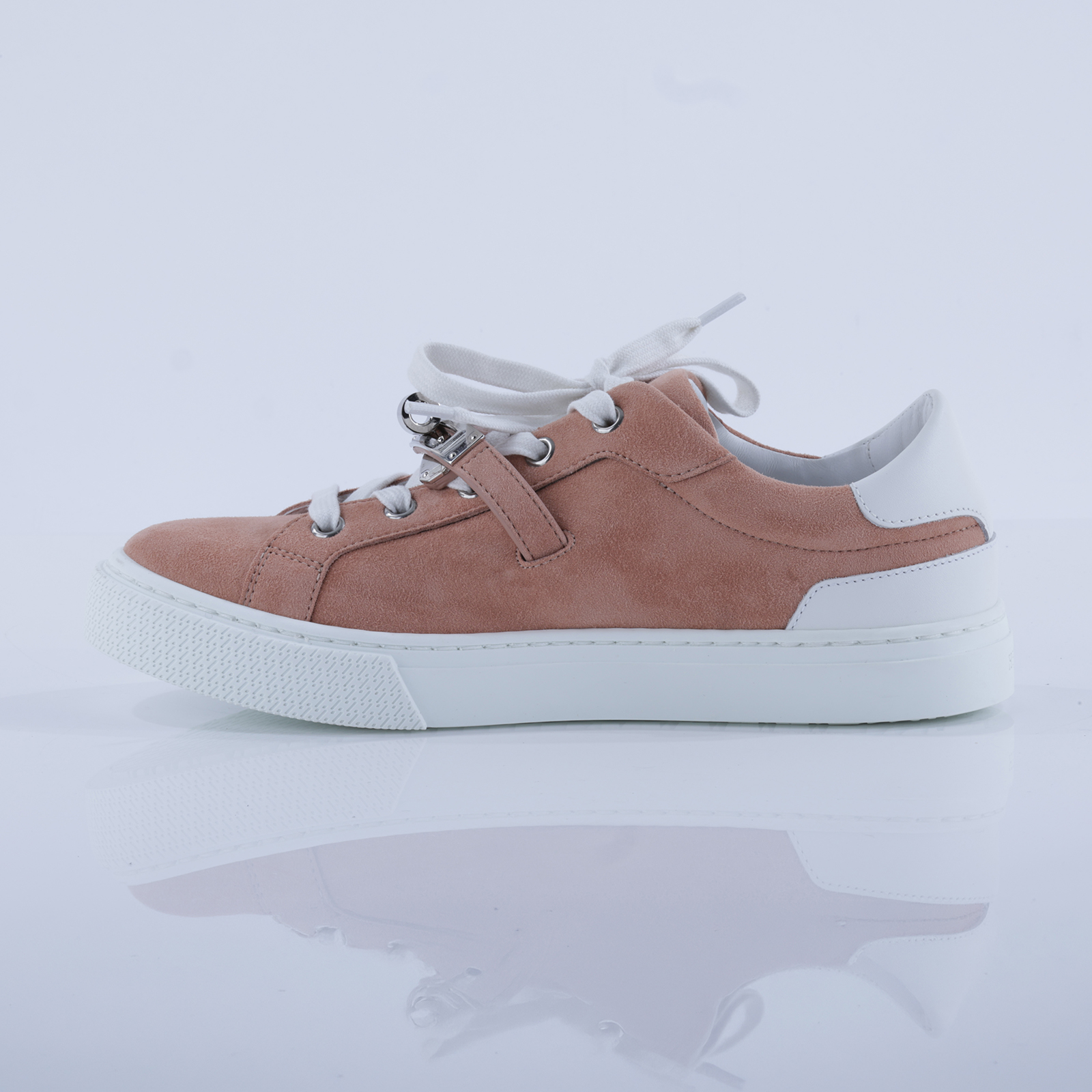 愛馬仕 Hermes Day 運動鞋 H242144Zv59370 /#37 裸粉色/白色麂皮Day Sneaker 無附屬品
