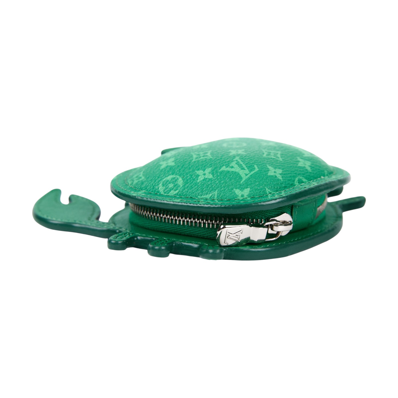 路易威登 LOUIS VUITTON 螃蟹 零錢包 吊飾 包掛 鑰匙扣 M01931 綠原花Crab 包包吊飾 原廠盒子/防塵袋