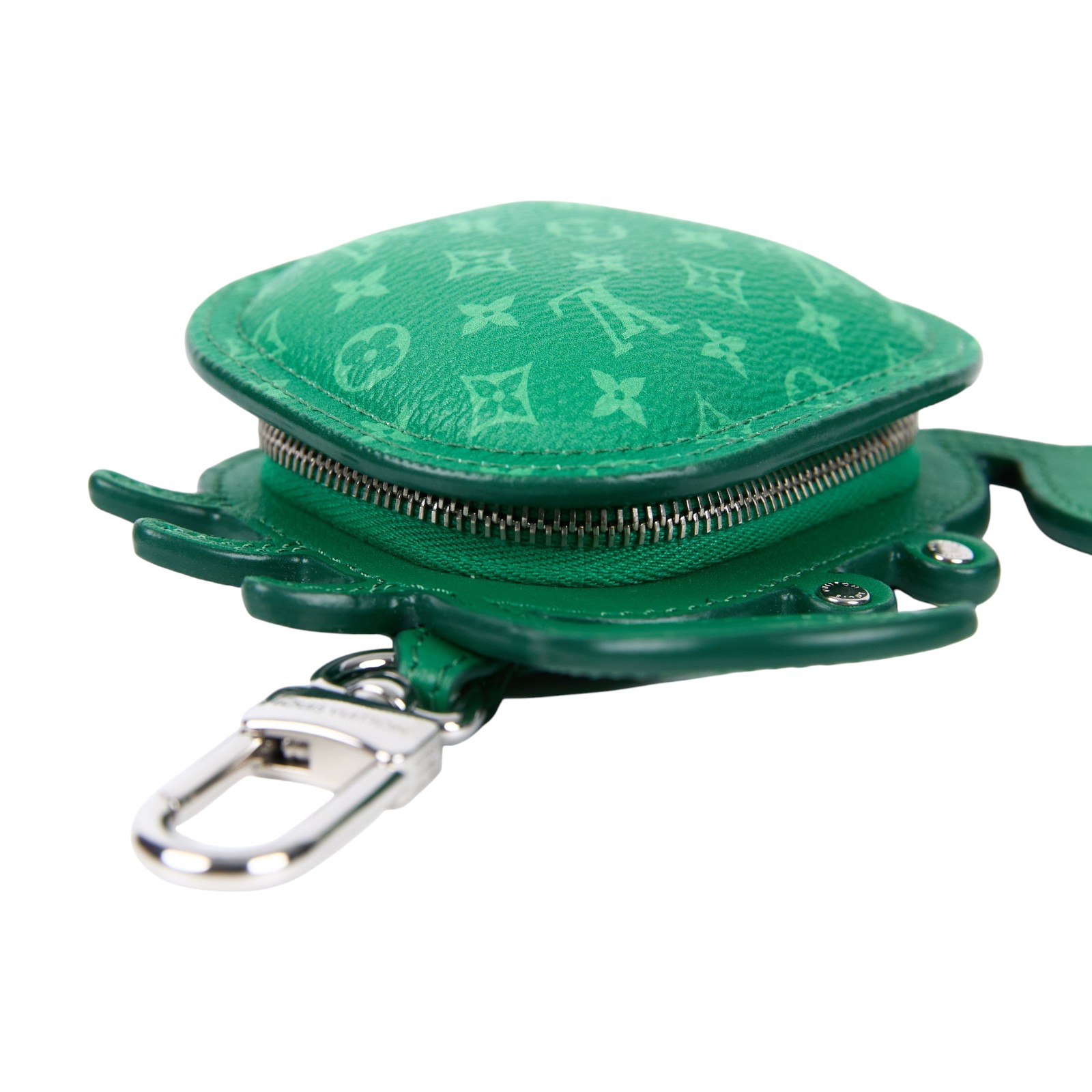 路易威登 LOUIS VUITTON 螃蟹 零錢包 吊飾 包掛 鑰匙扣 M01931 綠原花Crab 包包吊飾 原廠盒子/防塵袋