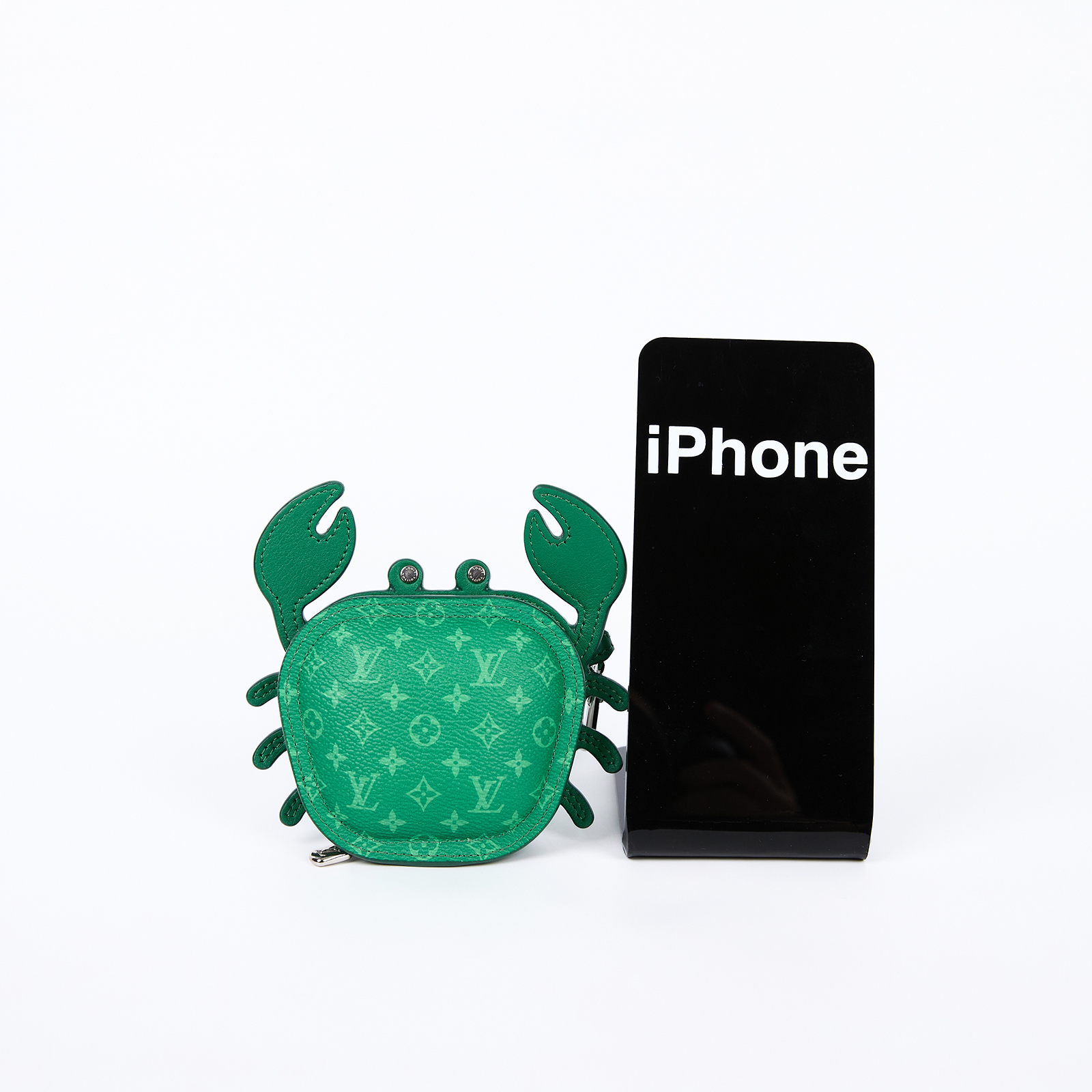路易威登 LOUIS VUITTON 螃蟹 零錢包 吊飾 包掛 鑰匙扣 M01931 綠原花Crab 包包吊飾 原廠盒子/防塵袋