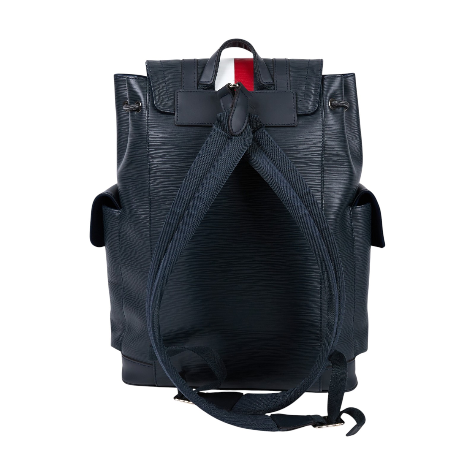 路易威登 LOUIS VUITTON Christopher PM 雙肩包 後背包 大型 M50861 深藍EPI Christopher PM 後肩包 防塵袋