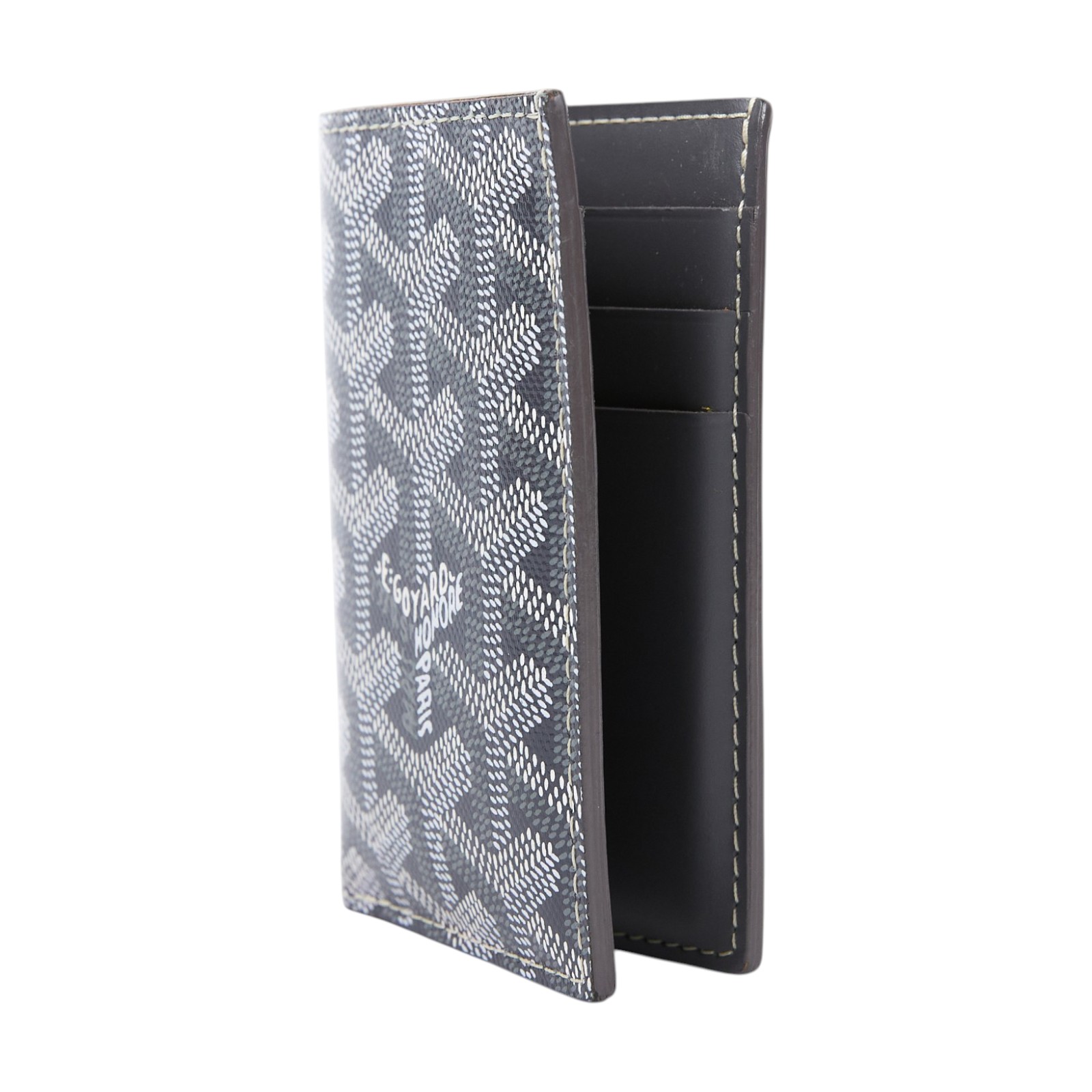 高雅德 GOYARD Saint-Pierre Card Wallet 卡夾 STPIE2PMLTY 灰PIERRE51 原廠盒子/購買證明