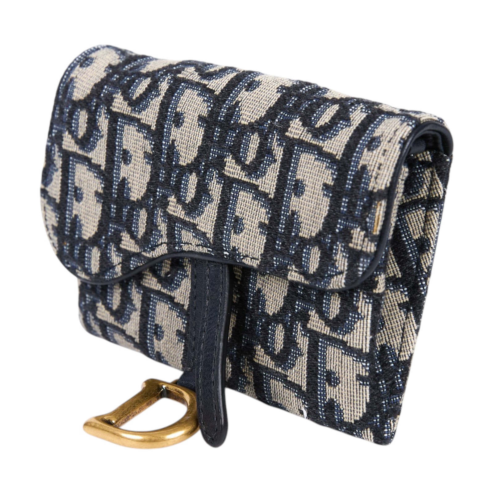 迪奧 CHRISTIAN DIOR Saddle Nano Pouch 錢包 零錢包 斜背包 腰包 手拿包 S5654CTZQ  原廠盒子/防塵袋/購買證明/鏈帶