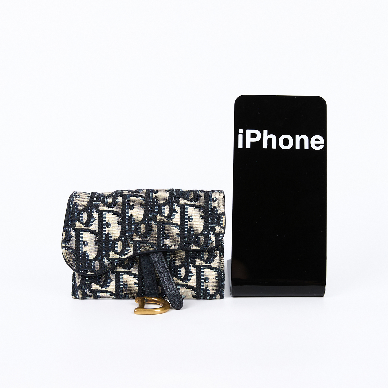 迪奧 CHRISTIAN DIOR Saddle Nano Pouch 錢包 零錢包 斜背包 腰包 手拿包 S5654CTZQ  原廠盒子/防塵袋/購買證明/鏈帶