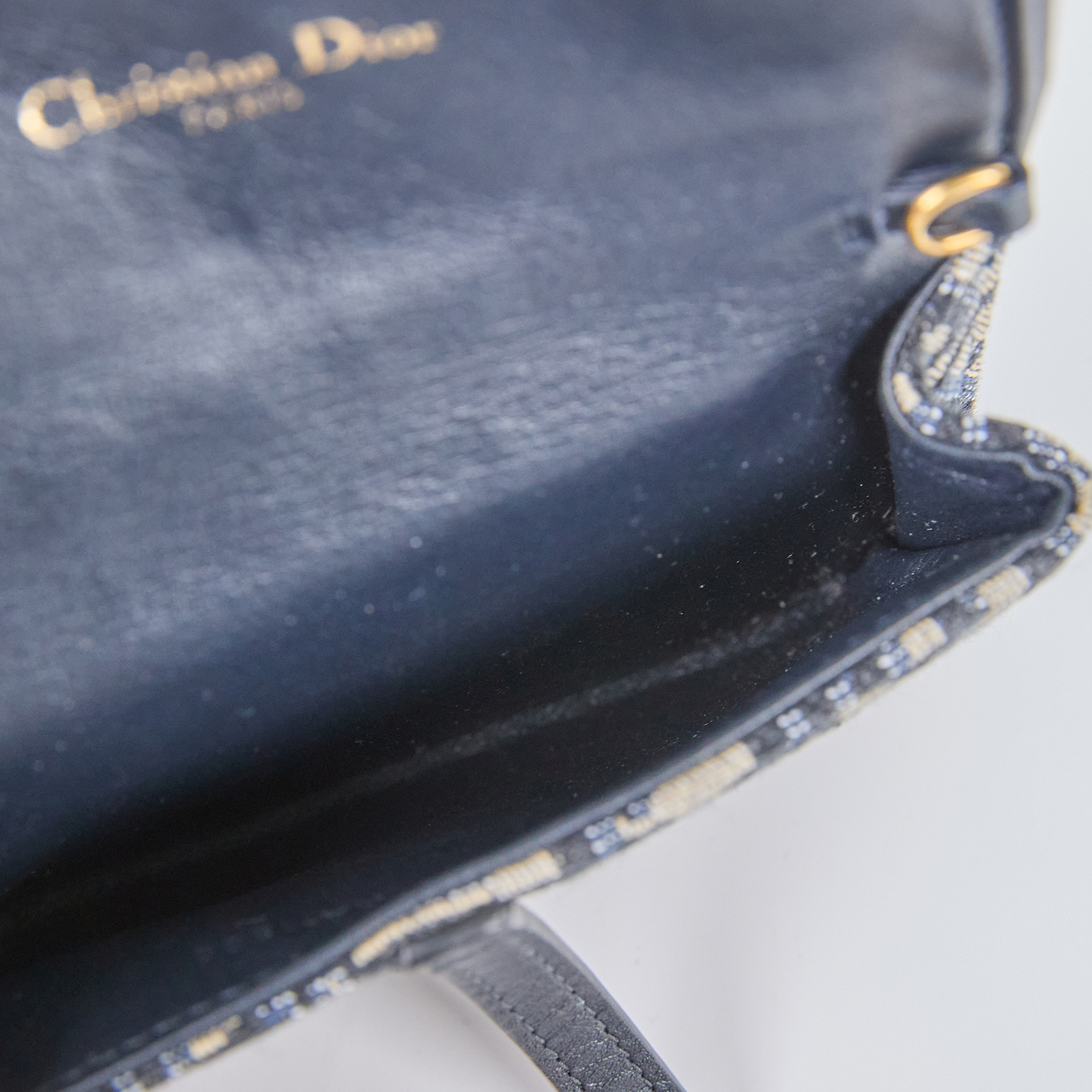 迪奧 CHRISTIAN DIOR Saddle Nano Pouch 錢包 零錢包 斜背包 腰包 手拿包 S5654CTZQ  原廠盒子/防塵袋/購買證明/鏈帶