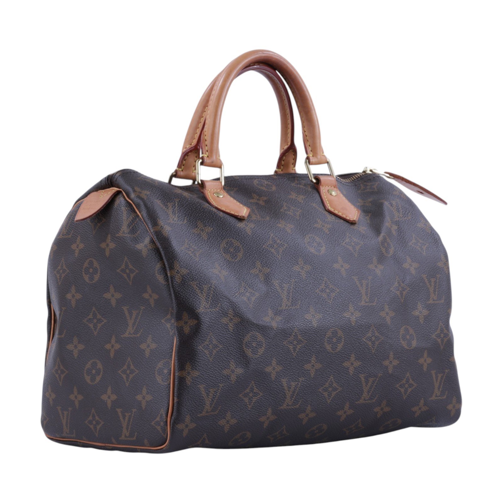 路易威登 LOUIS VUITTON Speedy 30原花 手提波士頓包 M41108 晶片款 原花SPEEDY30 原廠盒子/鎖組