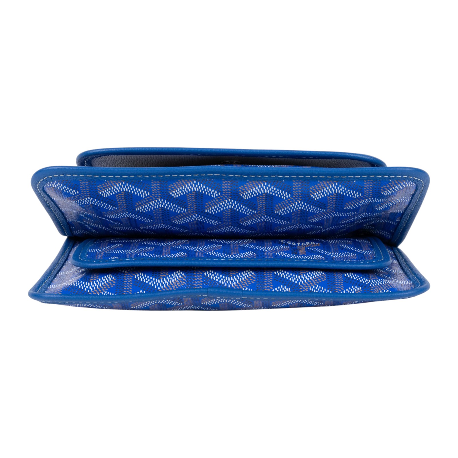 高雅德 GOYARD Plumet Pocket Wallet 肩背 隨身錢包 PLUMETPMLTY 藍PLUMET 防塵袋