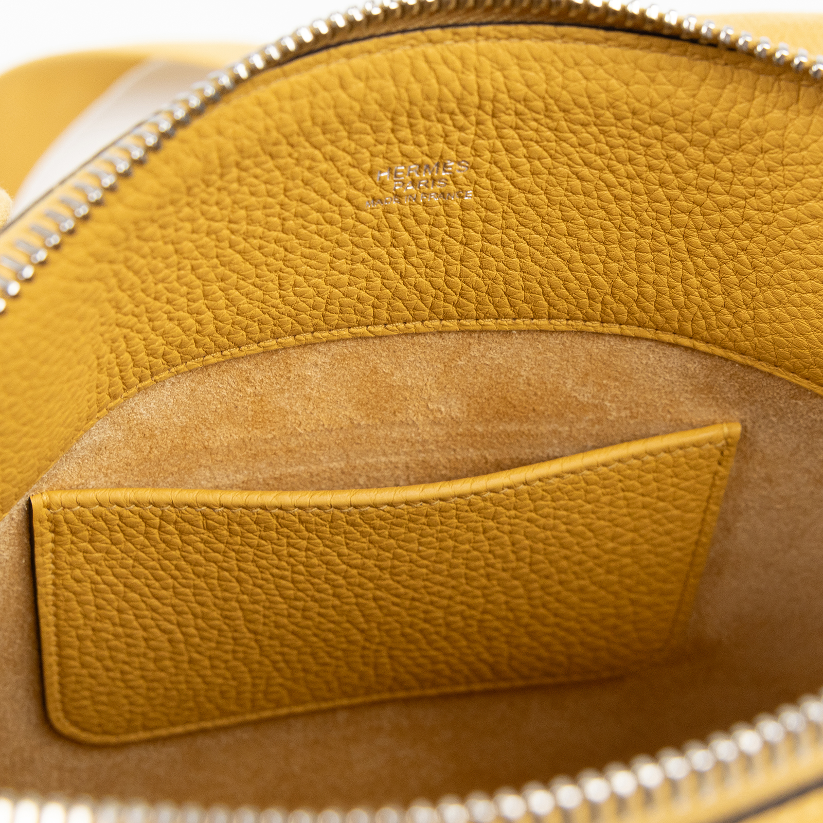 愛馬仕 Hermes Bolide 郵差包 柏莉包 銀色五金 稻草黃色 H086958CK1A /KSA763KX  原廠盒子/防塵袋/購買證明/鎖組/發票