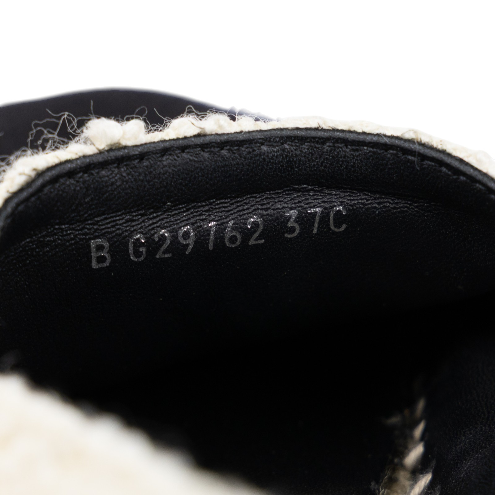 香奈兒 CHANEL Espadrilles 漁夫鞋 G29762 Y56029_37 黑白毛尼草編鞋#37 原廠盒子/防塵袋/購買證明