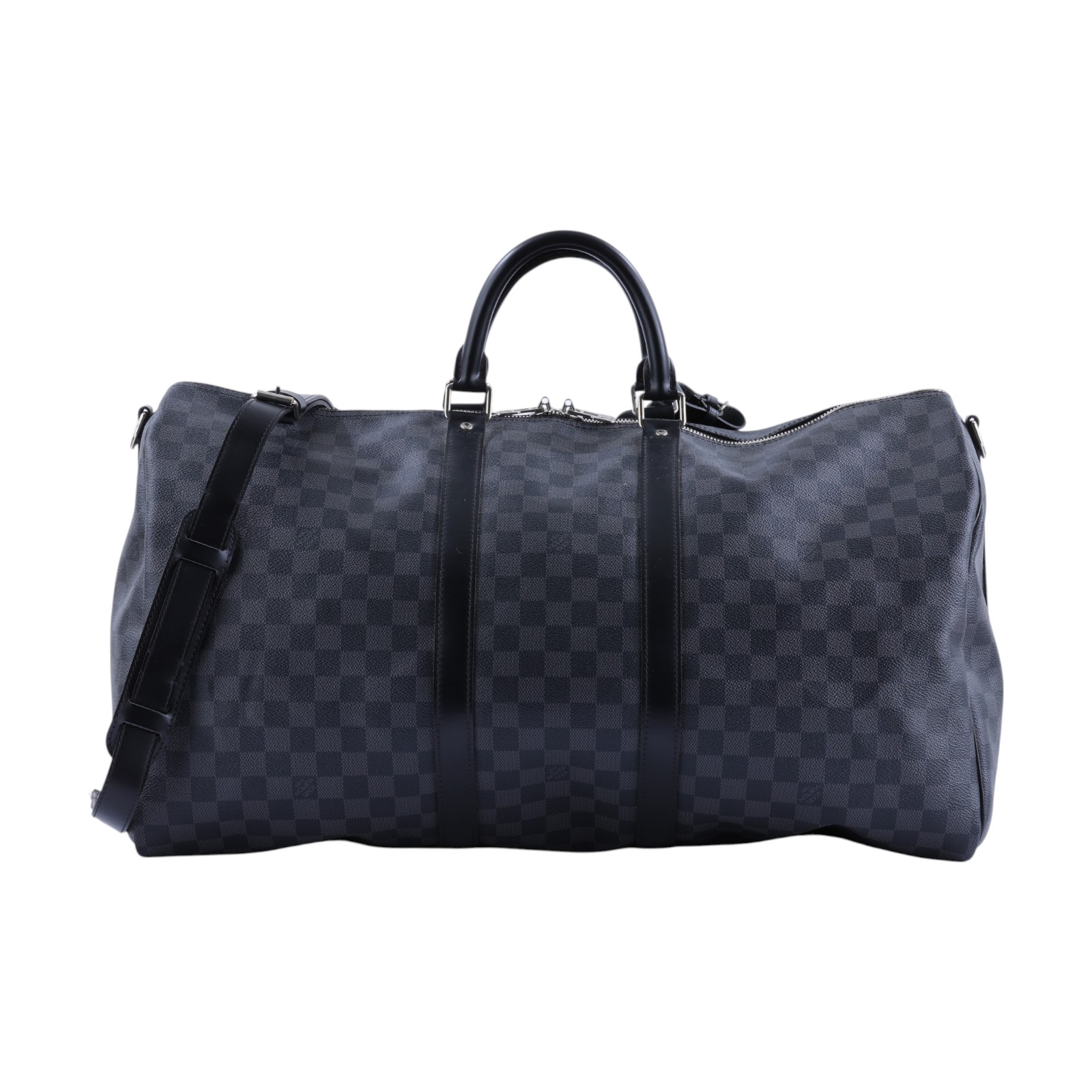 路易威登 LOUIS VUITTON Keepall Bandoulière 55 波士頓包 旅行袋 N41413  背帶/吊牌/鎖組