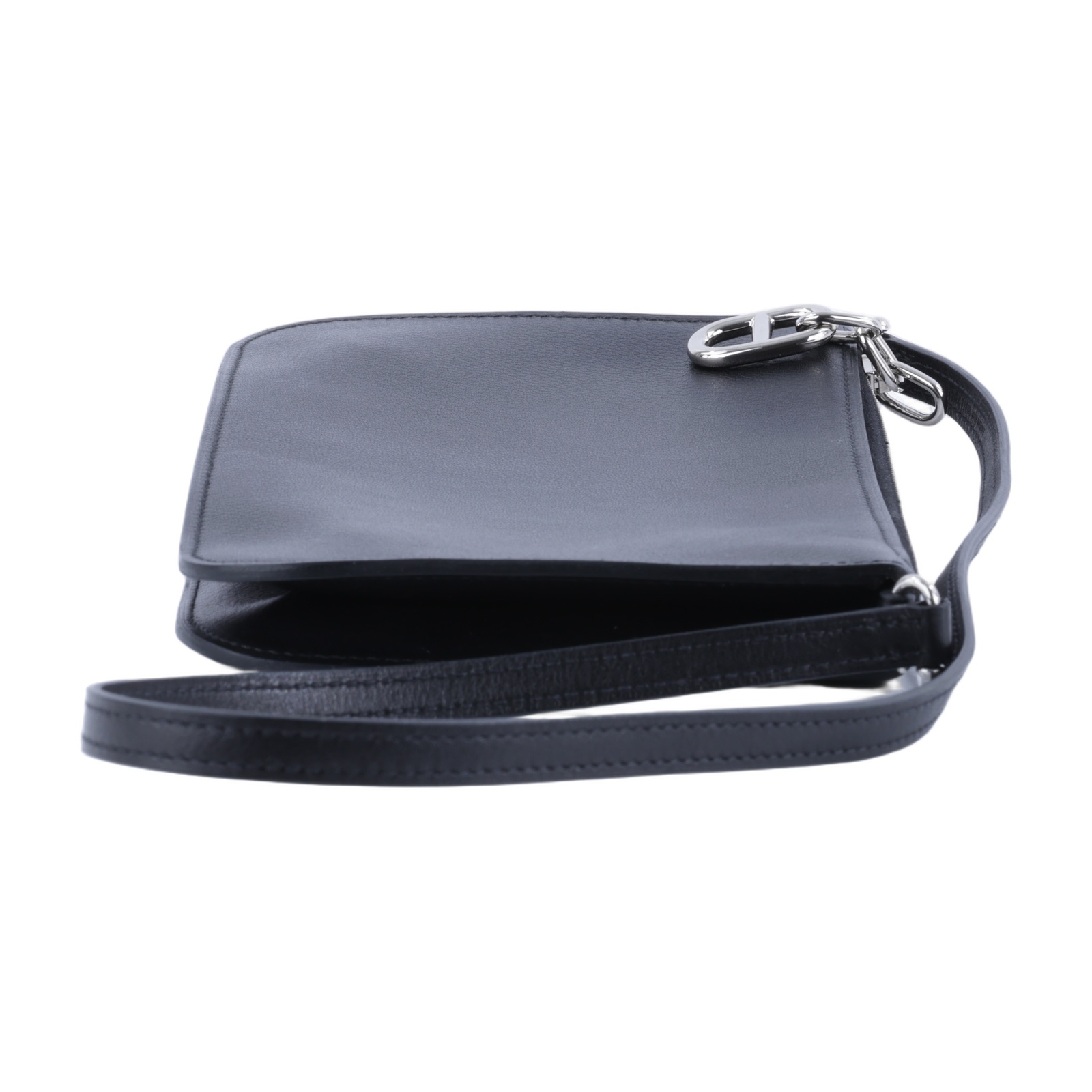 愛馬仕 Hermes Zipengo Chaine d'Ancre To Go pouch 手提包 銀色五金 黑色 H087285CK89 /GAA002ZA  原廠盒子/防塵袋