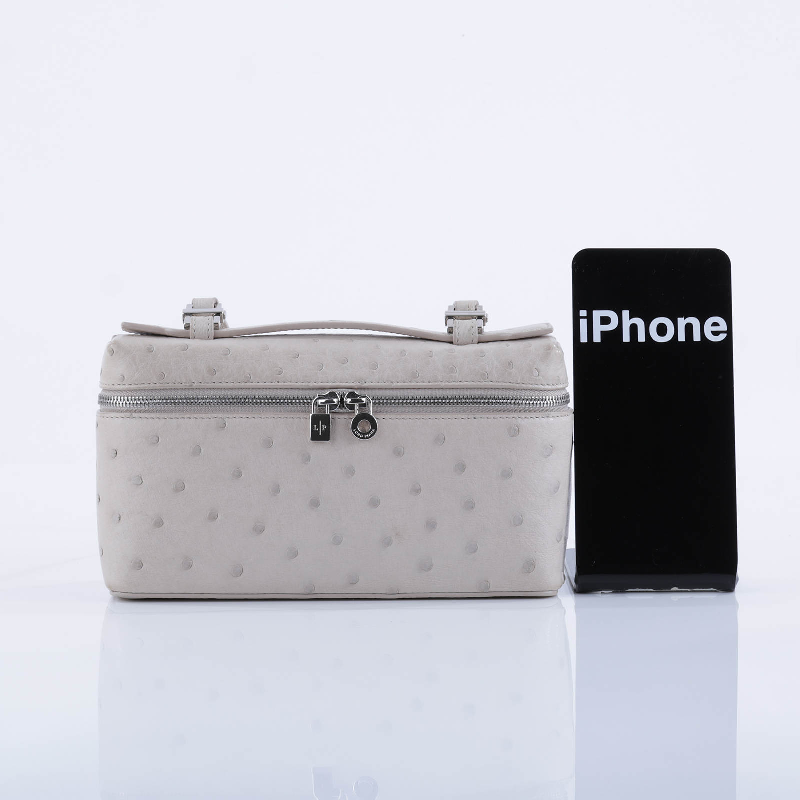 諾悠翩雅 LORO PIANA Extra Pouch L19 手拿包 FAN4199 灰鴕鳥EXTRA POCKET L19 防塵袋/背帶
