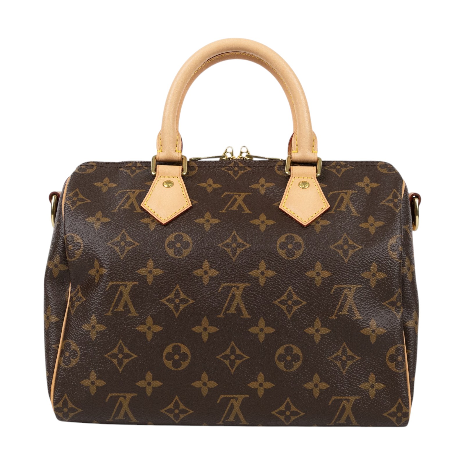 路易威登 LOUIS VUITTON Speedy Bandoulière  25 經典帆布 手提 斜背 波士頓包 M41113 晶片款  原廠盒子/防塵袋/台灣購買證明/背帶/鎖組