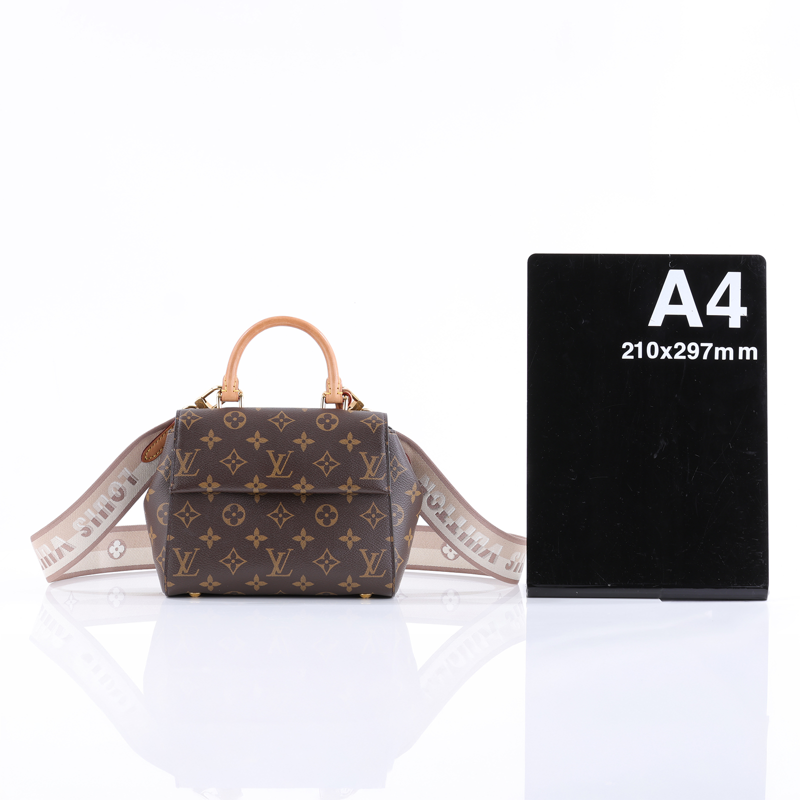路易威登 LOUIS VUITTON Cluny Mini 手提包 斜背包 M46055 晶片款 原花Cluny Mini 原廠盒子/防塵袋/購買證明/背帶