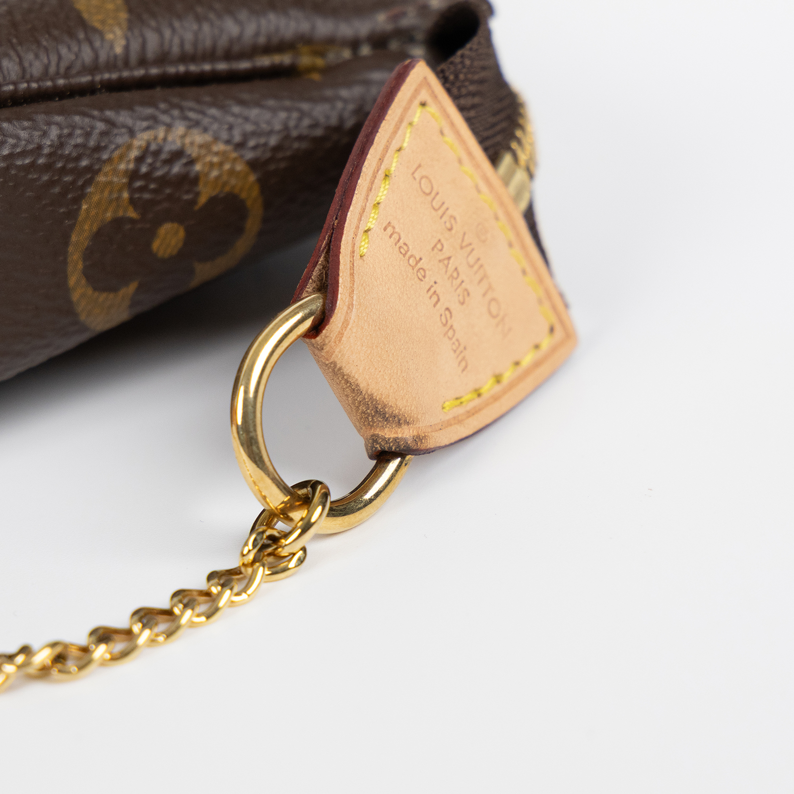 路易威登 LOUIS VUITTON Monogram塗層帆布 鏈帶 迷你小皮包 M58009 原花POUCH金鍊包 原廠盒子/防塵袋