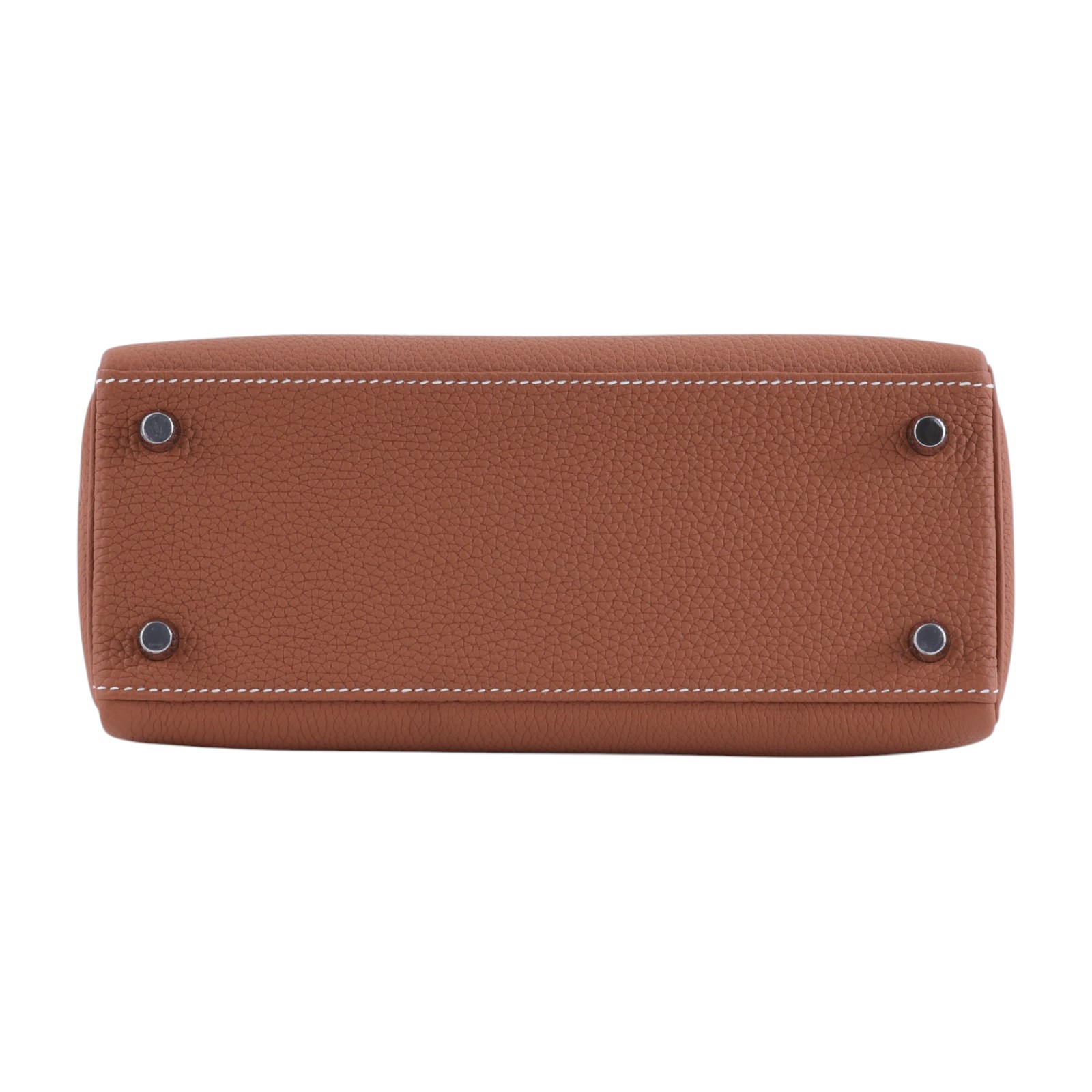 愛馬仕 Hermes Kelly II Retourne 25 銀色五金 金棕色 H044624CK37 H044624CK  原廠盒子/防塵袋/購買證明/鎖組/雨衣/背帶