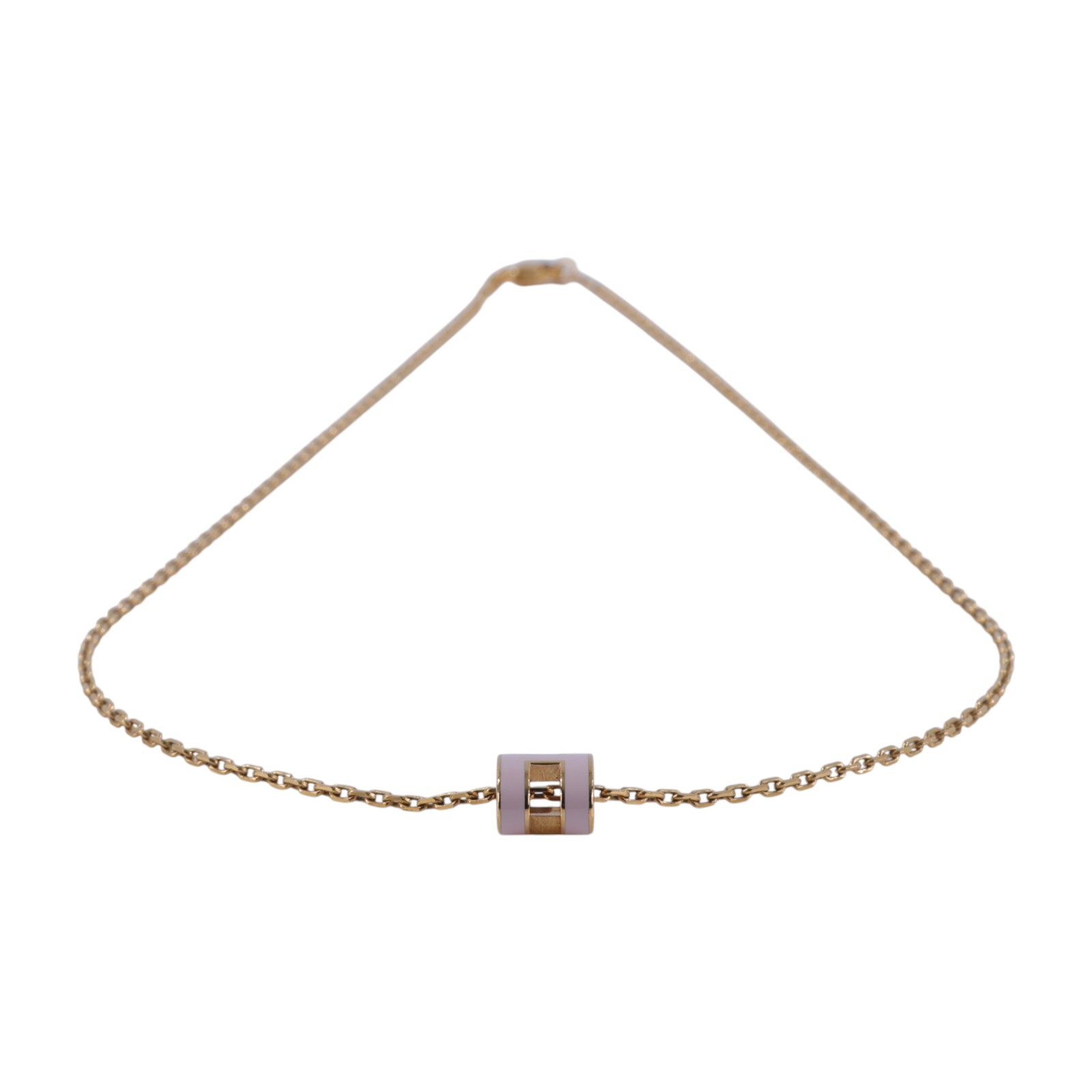 愛馬仕 Hermes Mini Pop H 墜飾  糖衣粉 H147992Fv85 /GD0294 金色/糖果粉POP H項鍊 MINI 防塵袋/原廠盒子