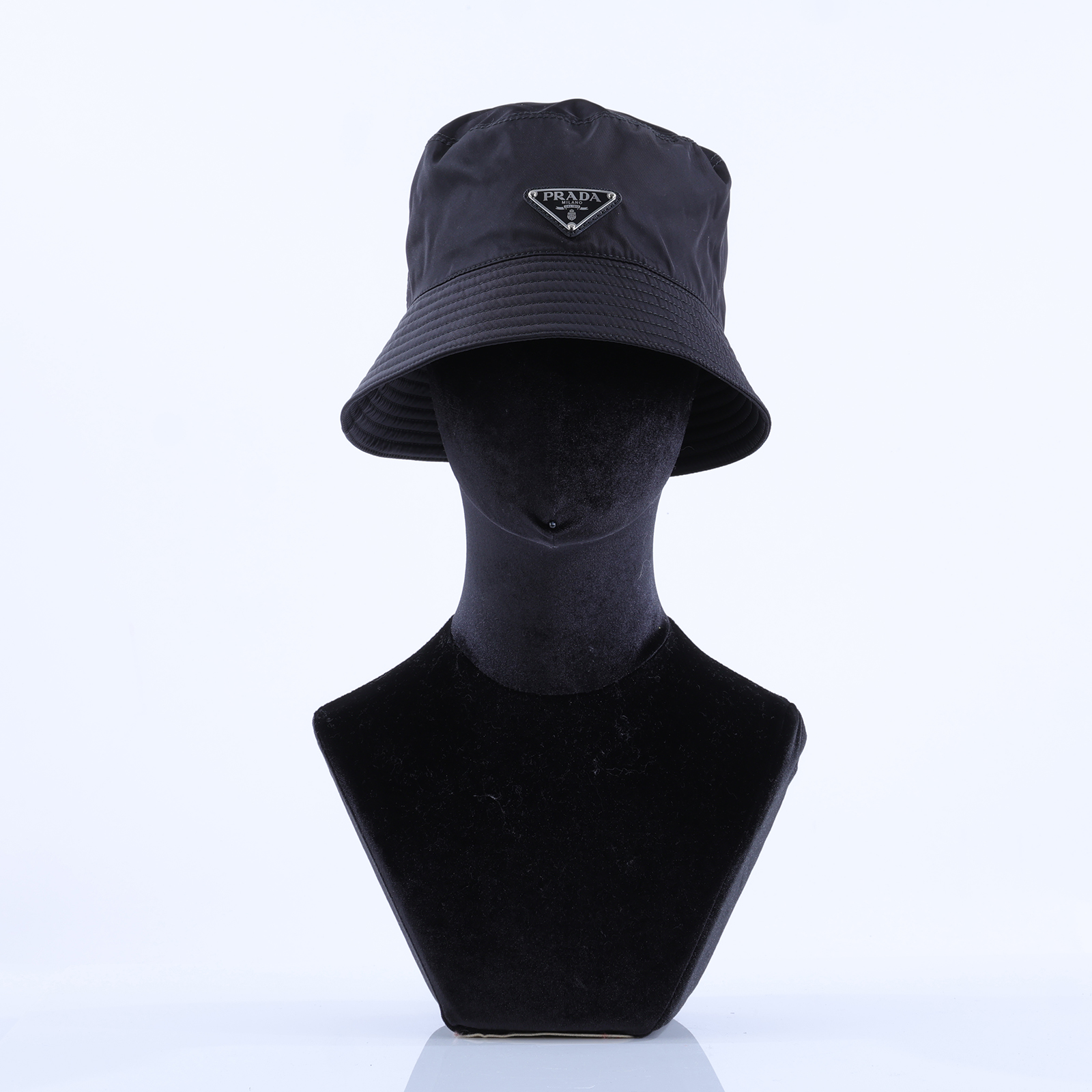 普拉達 PRADA Re-Nylon 漁夫帽 2HC137_2DMI_S 黑漁夫帽 無附屬品
