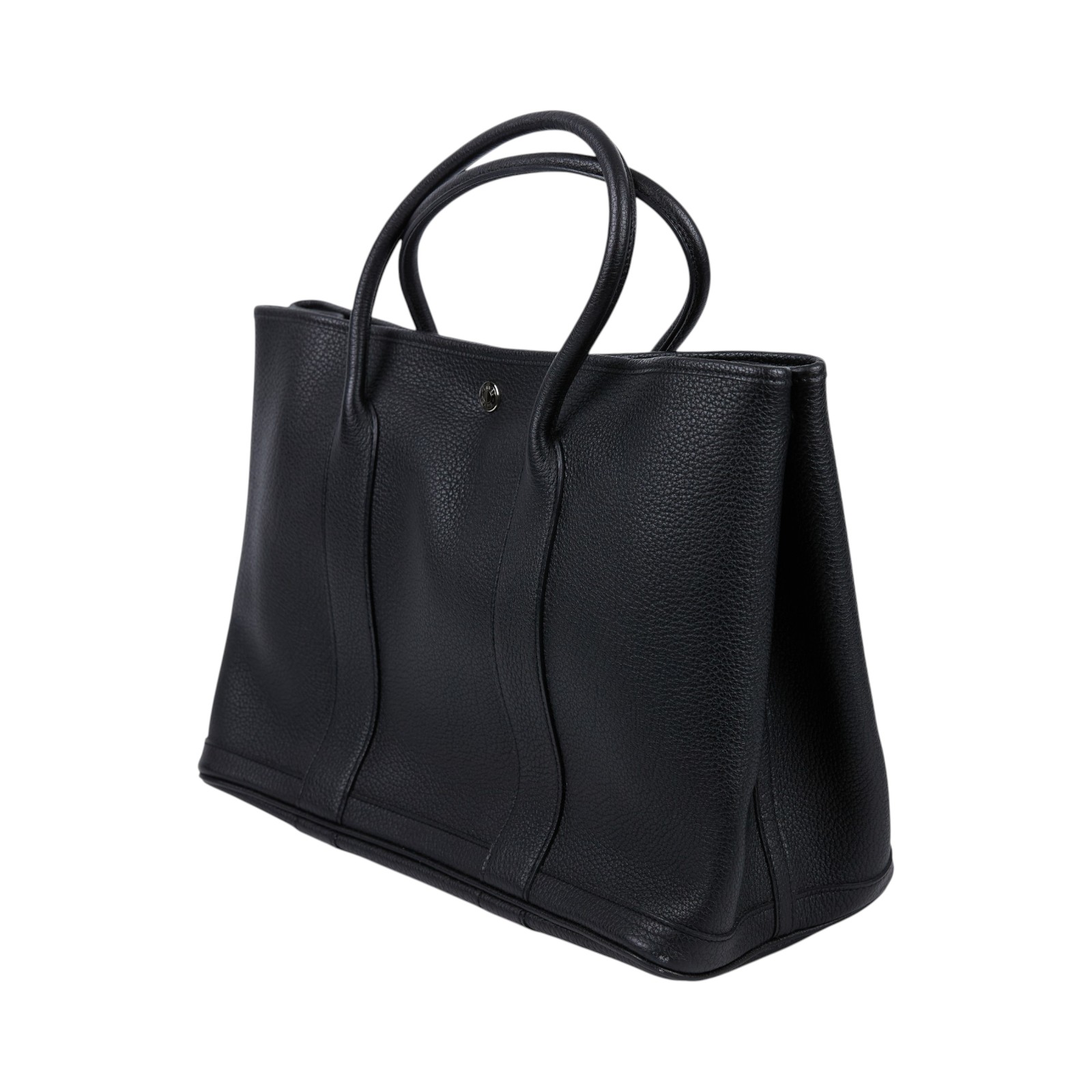 愛馬仕 Hermes Garden Party 花園派對包 36 銀色五金 黑色 H051559CK89 A刻 黑GP36 防塵袋