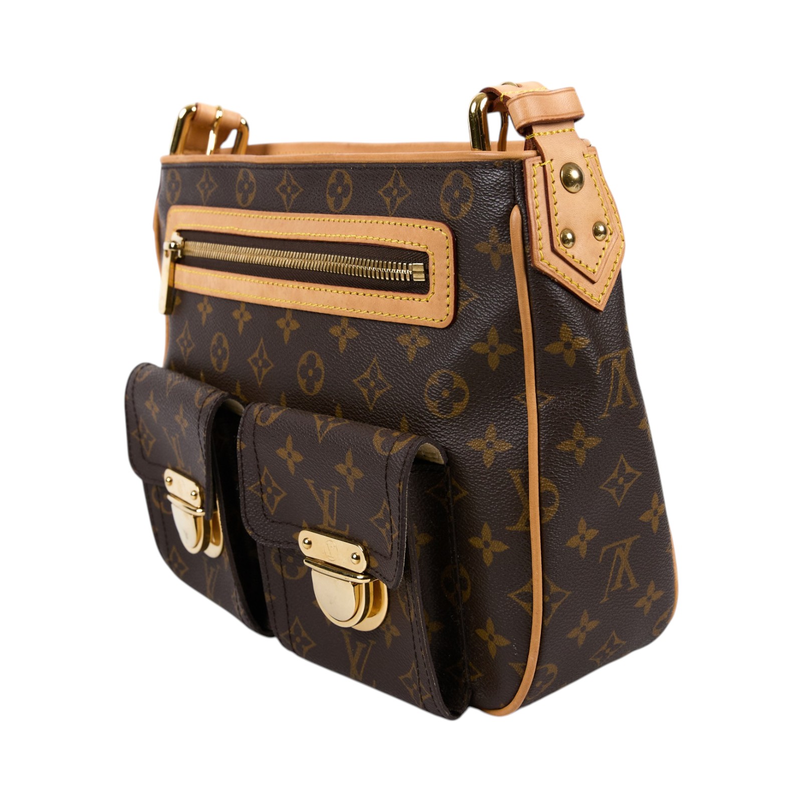 路易威登 LOUIS VUITTON Hudson GM 肩背包 M40045 原花單肩曼哈頓包HUDSON GM 背帶