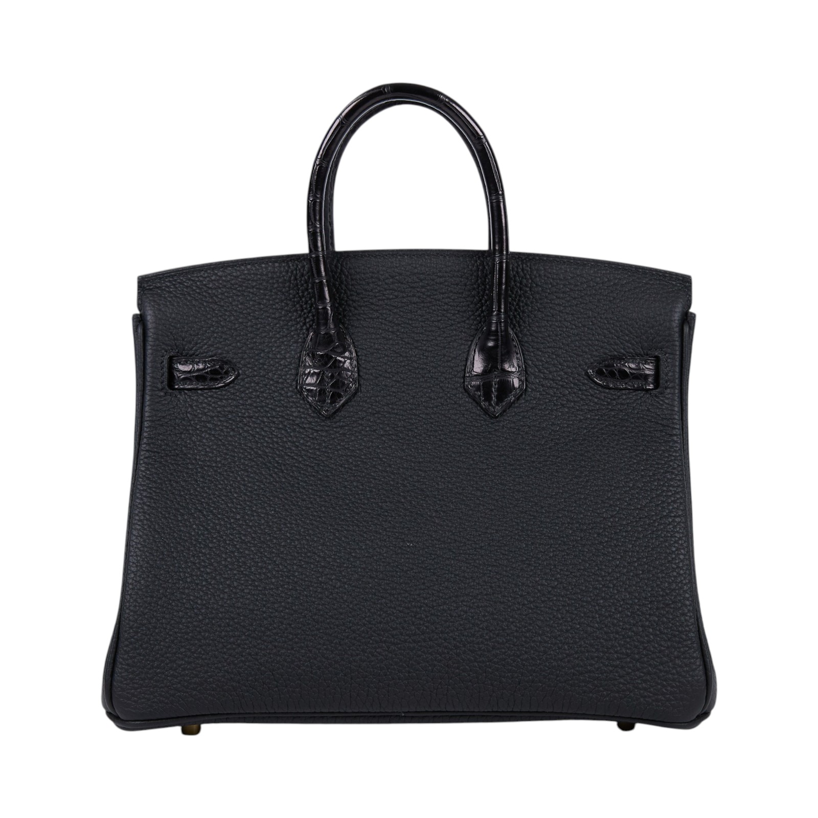 愛馬仕 Hermes Birkin Bag 柏金包 25 金色五金 黑色 H076216CCAB /Y刻  原廠盒子/防塵袋/鎖組/瀕臨絕種野生動植物國際貿易公約影本/購買證明影本/雨衣