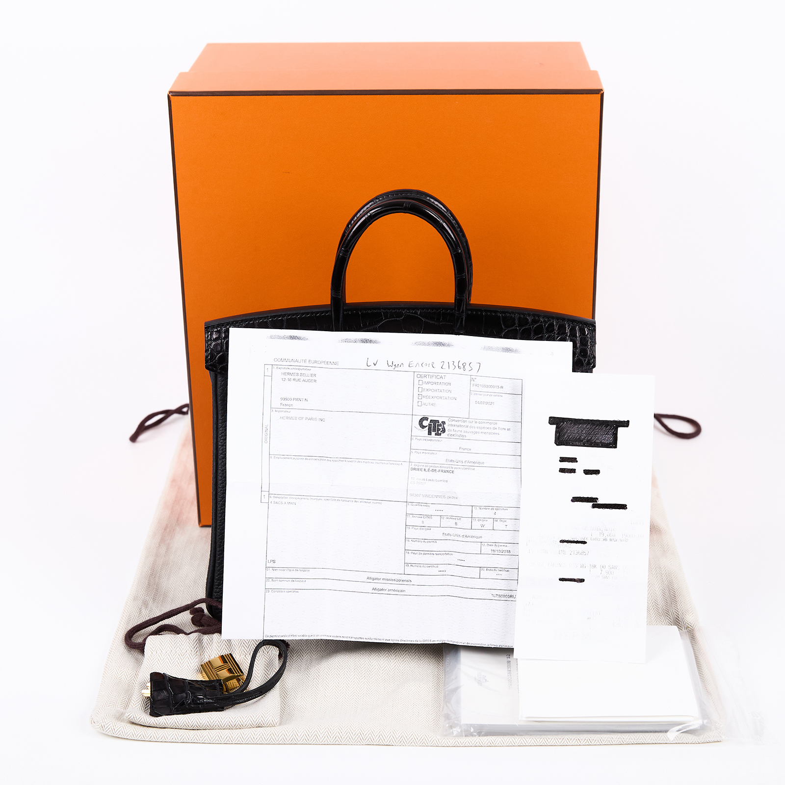 愛馬仕 Hermes Birkin Bag 柏金包 25 金色五金 黑色 H076216CCAB /Y刻  原廠盒子/防塵袋/鎖組/瀕臨絕種野生動植物國際貿易公約影本/購買證明影本/雨衣