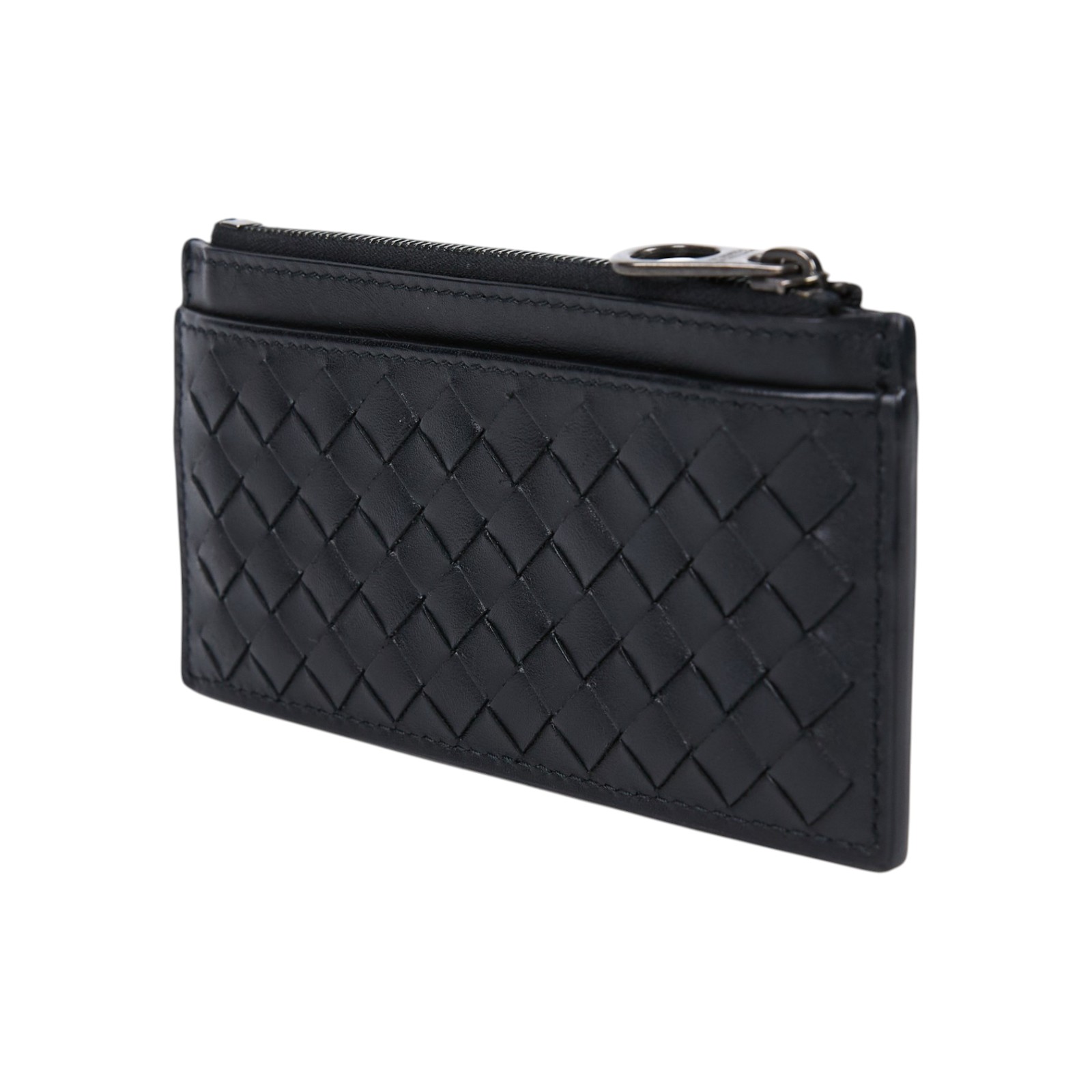 寶緹嘉 BOTTEGA VENETA Intrecciato 皮革拉鍊卡夾小錢包 566430 V47W1 1275 566430V47W1  無附屬品