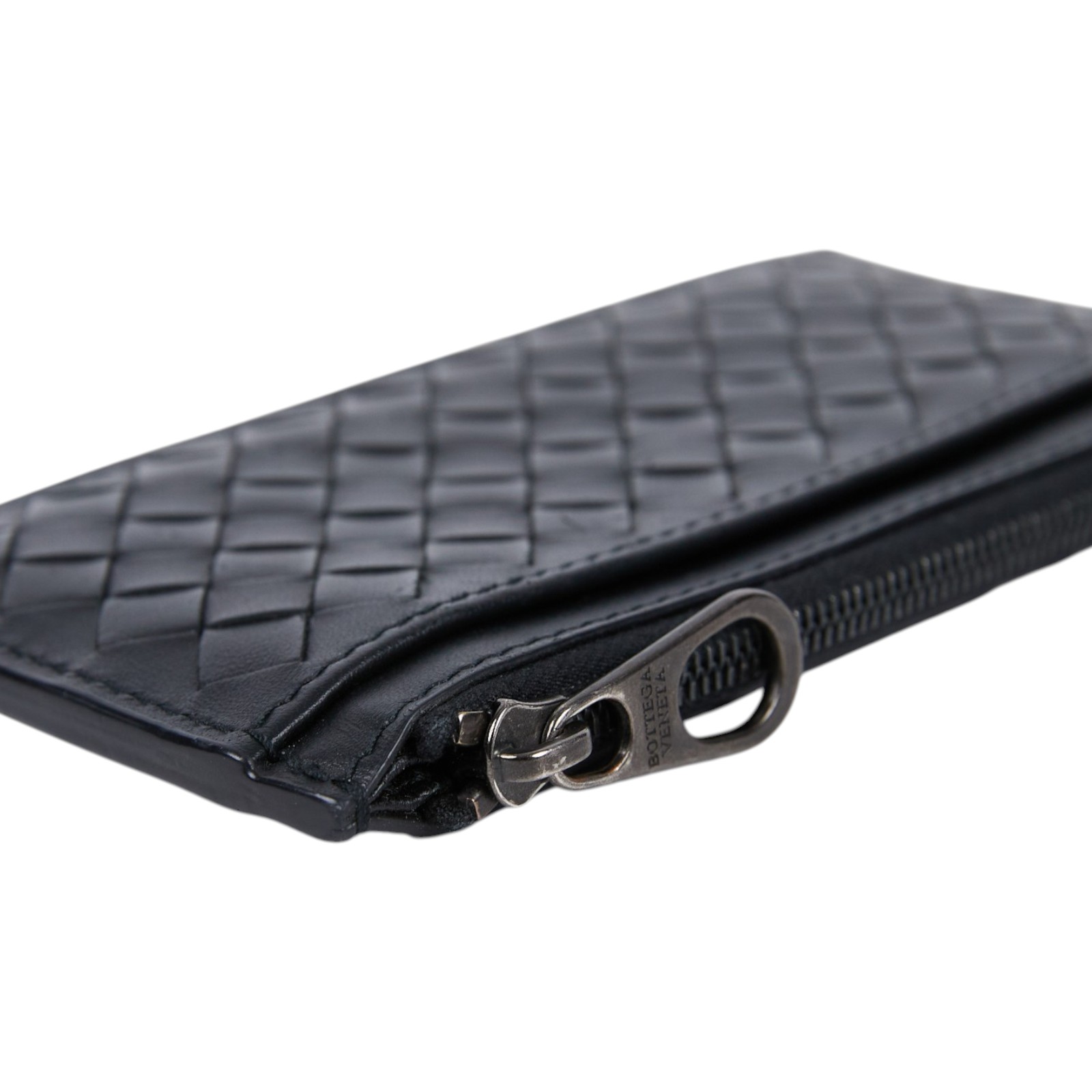 寶緹嘉 BOTTEGA VENETA Intrecciato 皮革拉鍊卡夾小錢包 566430 V47W1 1275 566430V47W1  無附屬品
