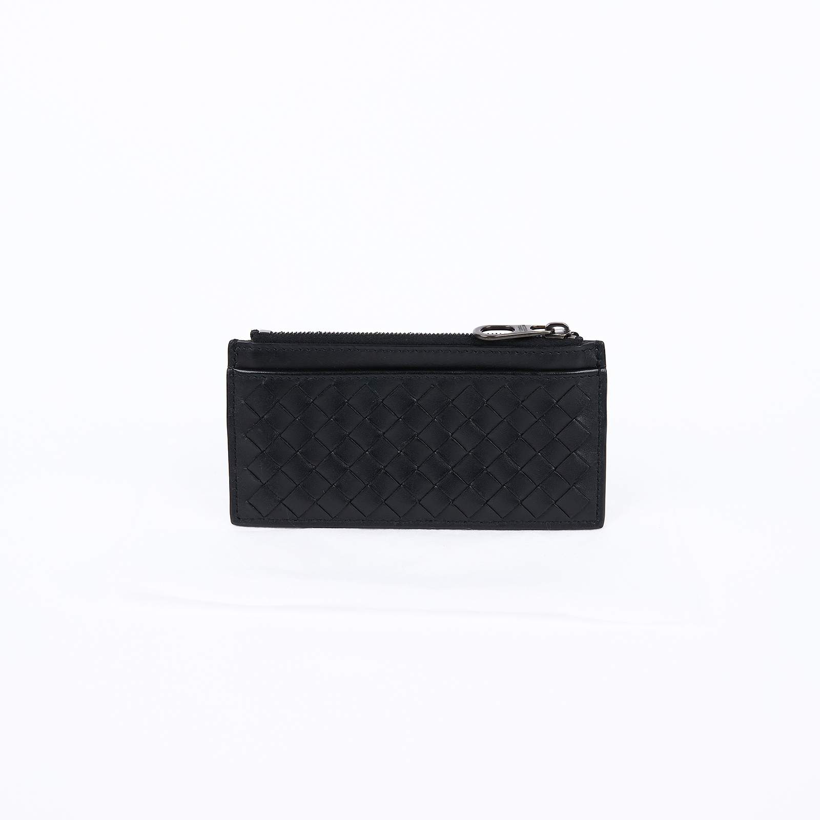 寶緹嘉 BOTTEGA VENETA Intrecciato 皮革拉鍊卡夾小錢包 566430 V47W1 1275 566430V47W1  無附屬品