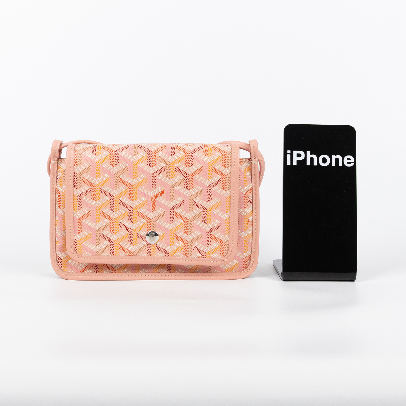 高雅德 GOYARD Plumet Pocket Wallet 肩背 隨身錢包 PLUMETPMLTY 粉PLUMET 防塵袋