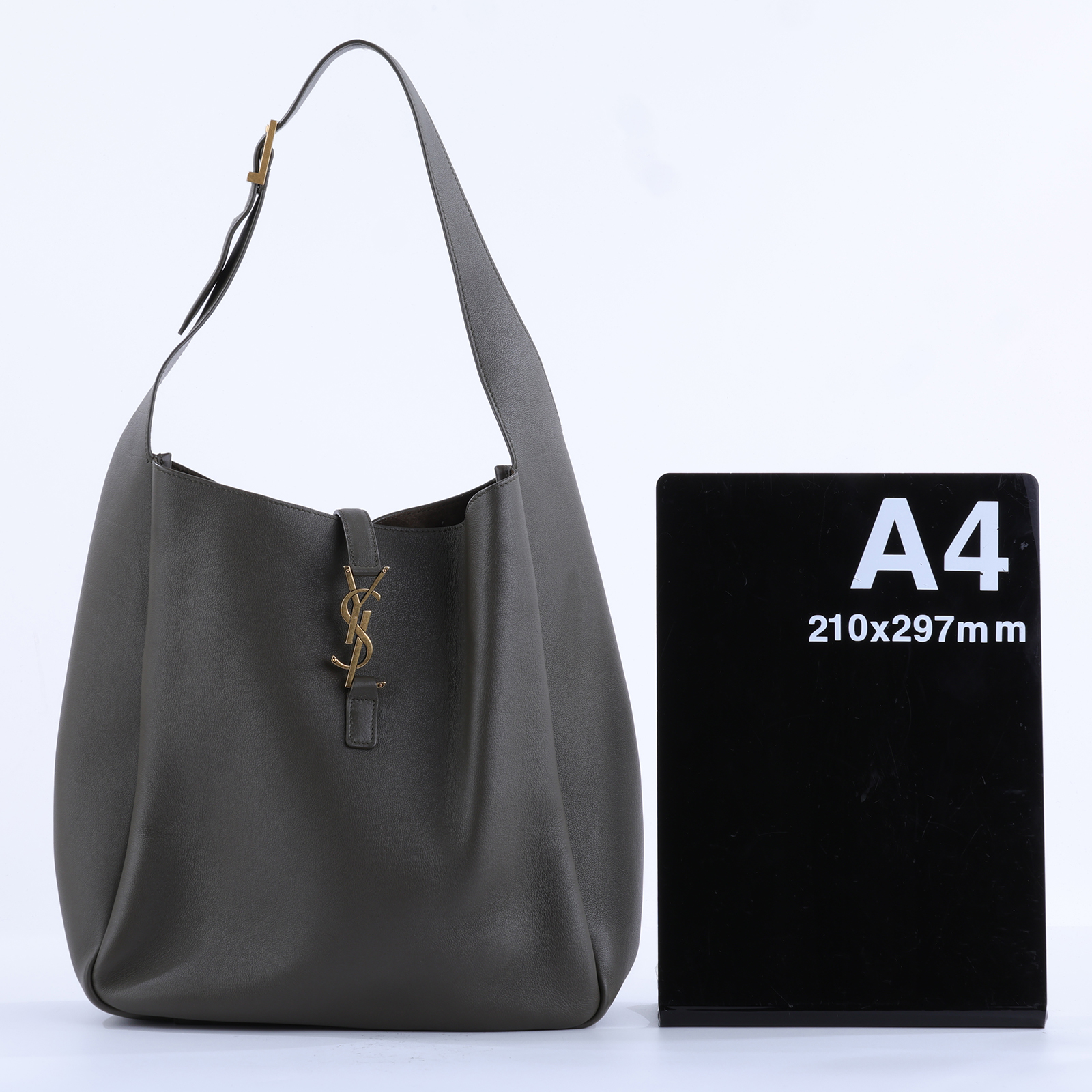聖羅蘭 YSL SAINT LAURENT LE 5 À 7 滑面皮革 柔軟 大型 手袋 手提 肩背包 753837AAAUQ  防塵袋