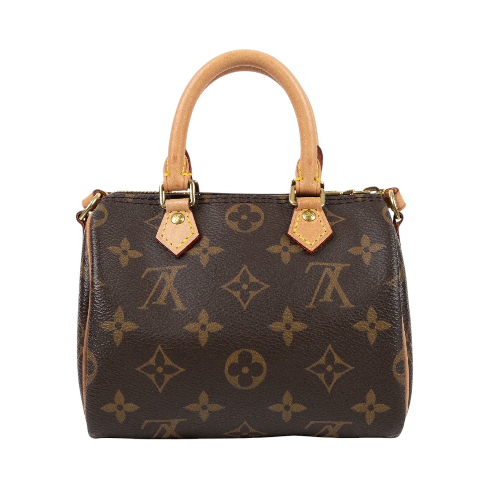 路易威登 LOUIS VUITTON Nano Speedy 經典帆布 手提 斜背 波士頓包 M61252 原花NANO SPEEDY 無附屬品