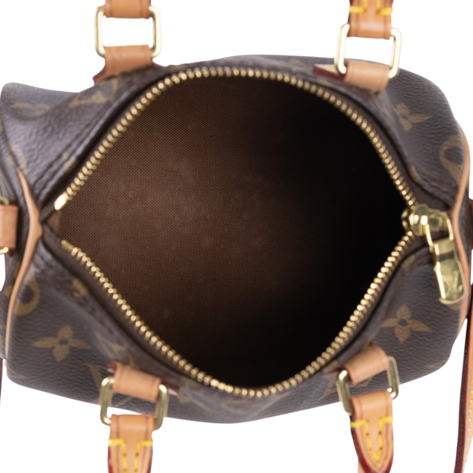 路易威登 LOUIS VUITTON Nano Speedy 經典帆布 手提 斜背 波士頓包 M61252 原花NANO SPEEDY 無附屬品