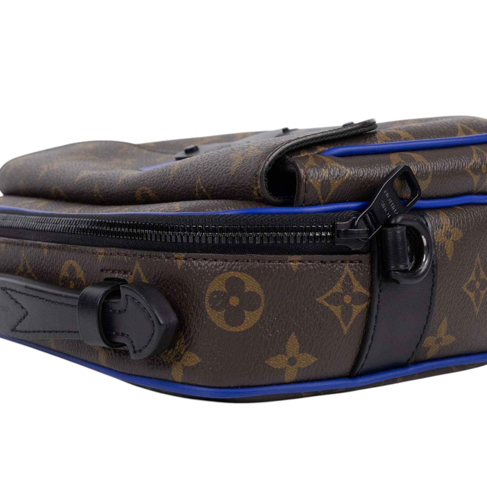 路易威登 LOUIS VUITTON S Lock 郵差包 塗層帆布 M45863 晶片款 原花S LOCK 防塵袋/原廠盒子/背帶/台灣購買證明