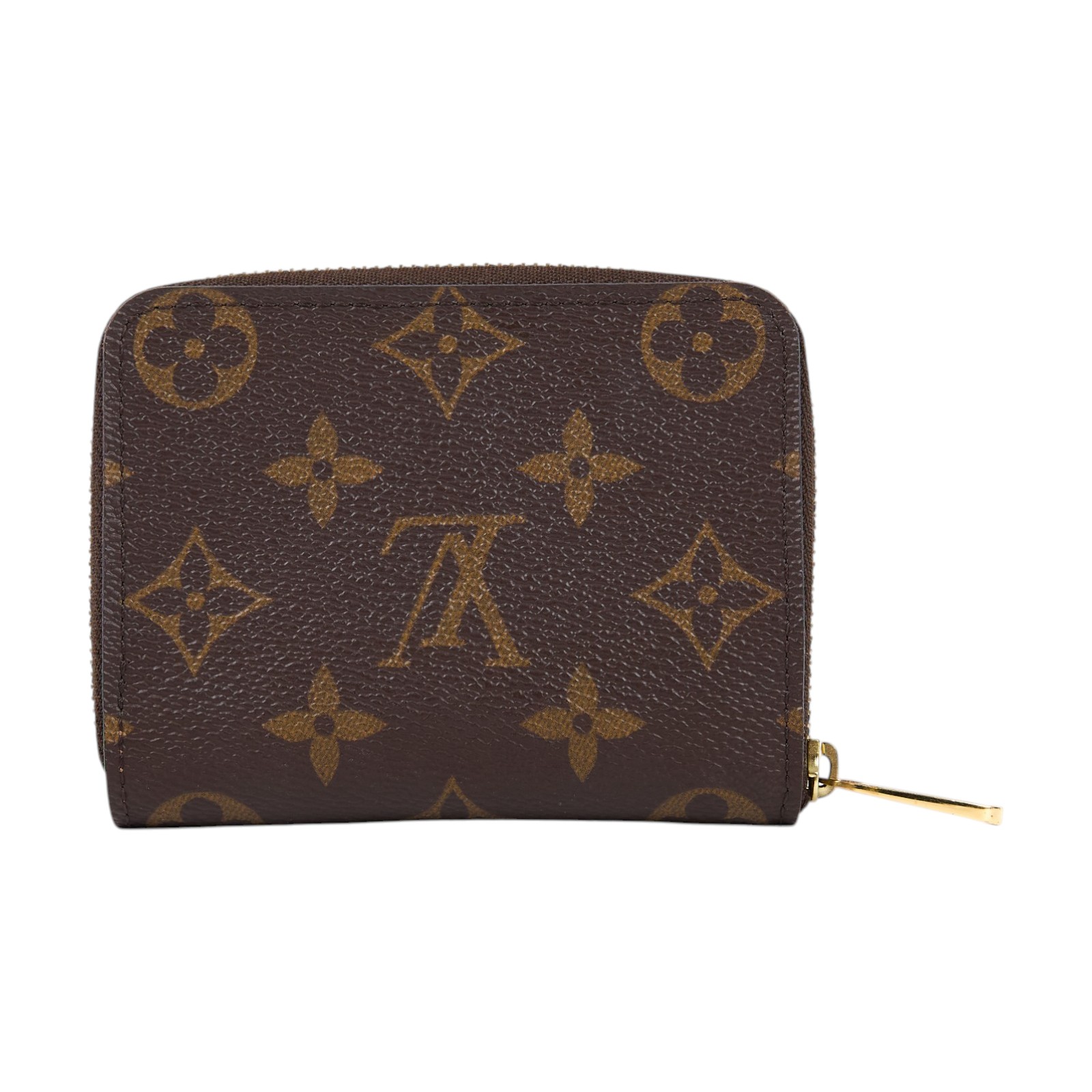 路易威登 LOUIS VUITTON 拉鏈零錢包 經典帆布 M60067 原花拉鍊短夾 原廠盒子/防塵袋