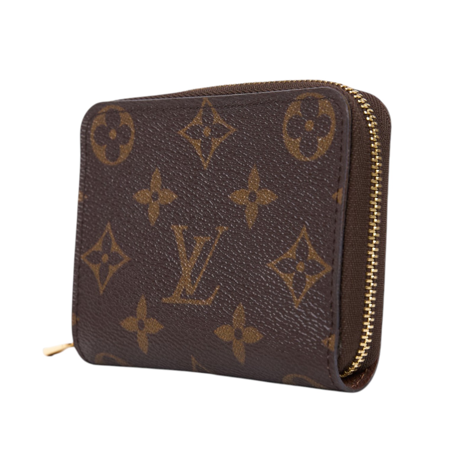 路易威登 LOUIS VUITTON 拉鏈零錢包 經典帆布 M60067 原花拉鍊短夾 原廠盒子/防塵袋