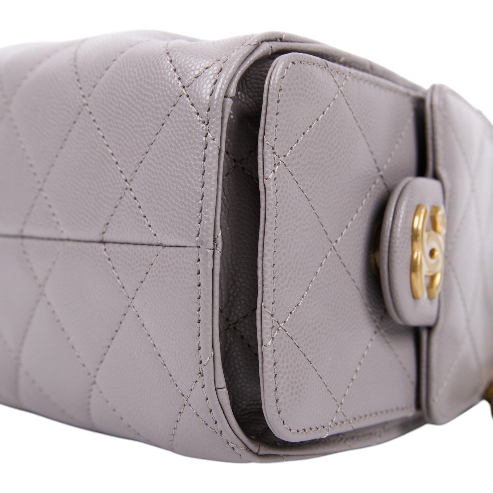 香奈兒 CHANEL 25 迷你包 AS5631 晶片款 灰荔枝25包 MINI 防塵袋